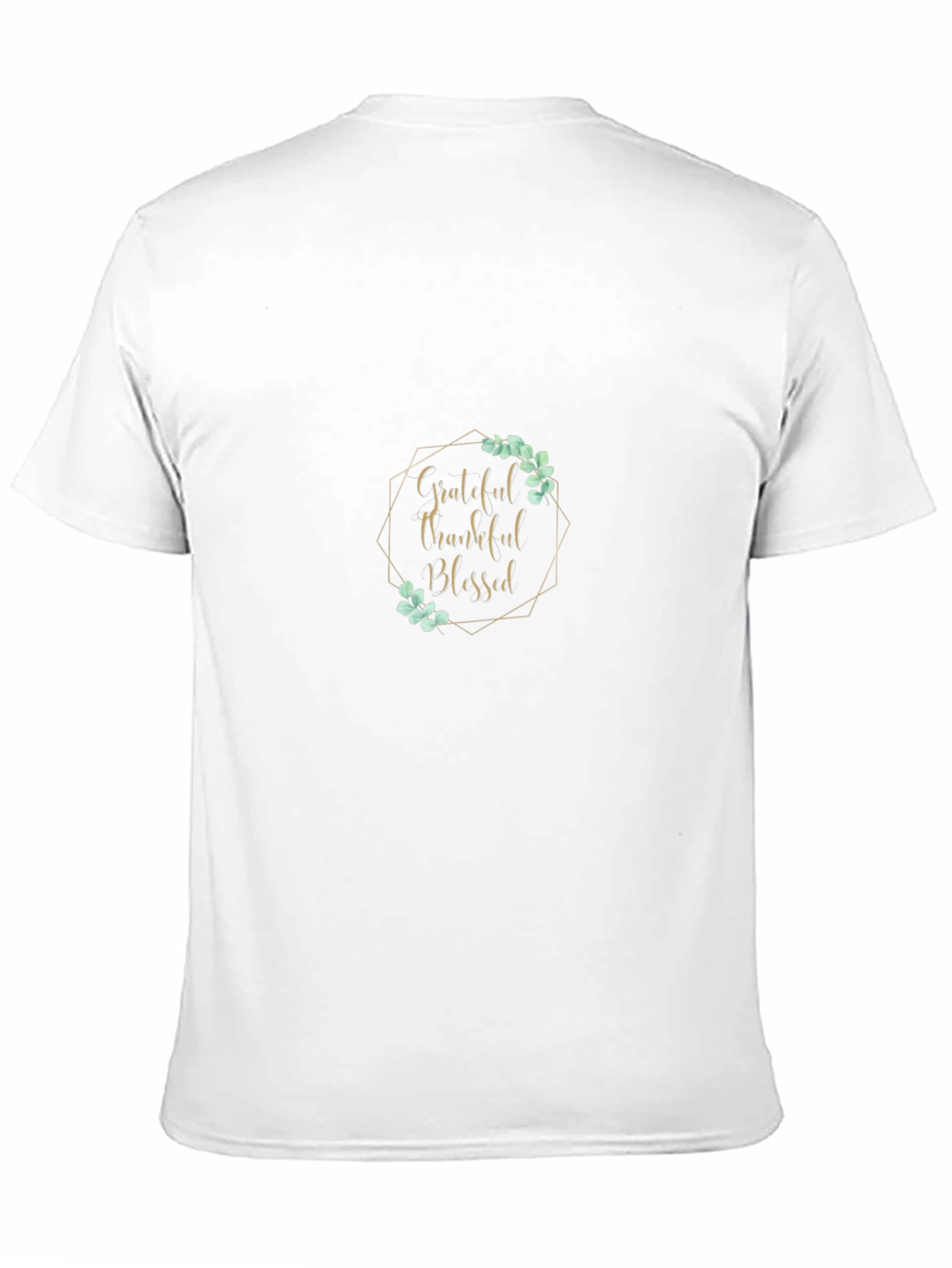 Grateful Thankful Blessed Black T-Shirt