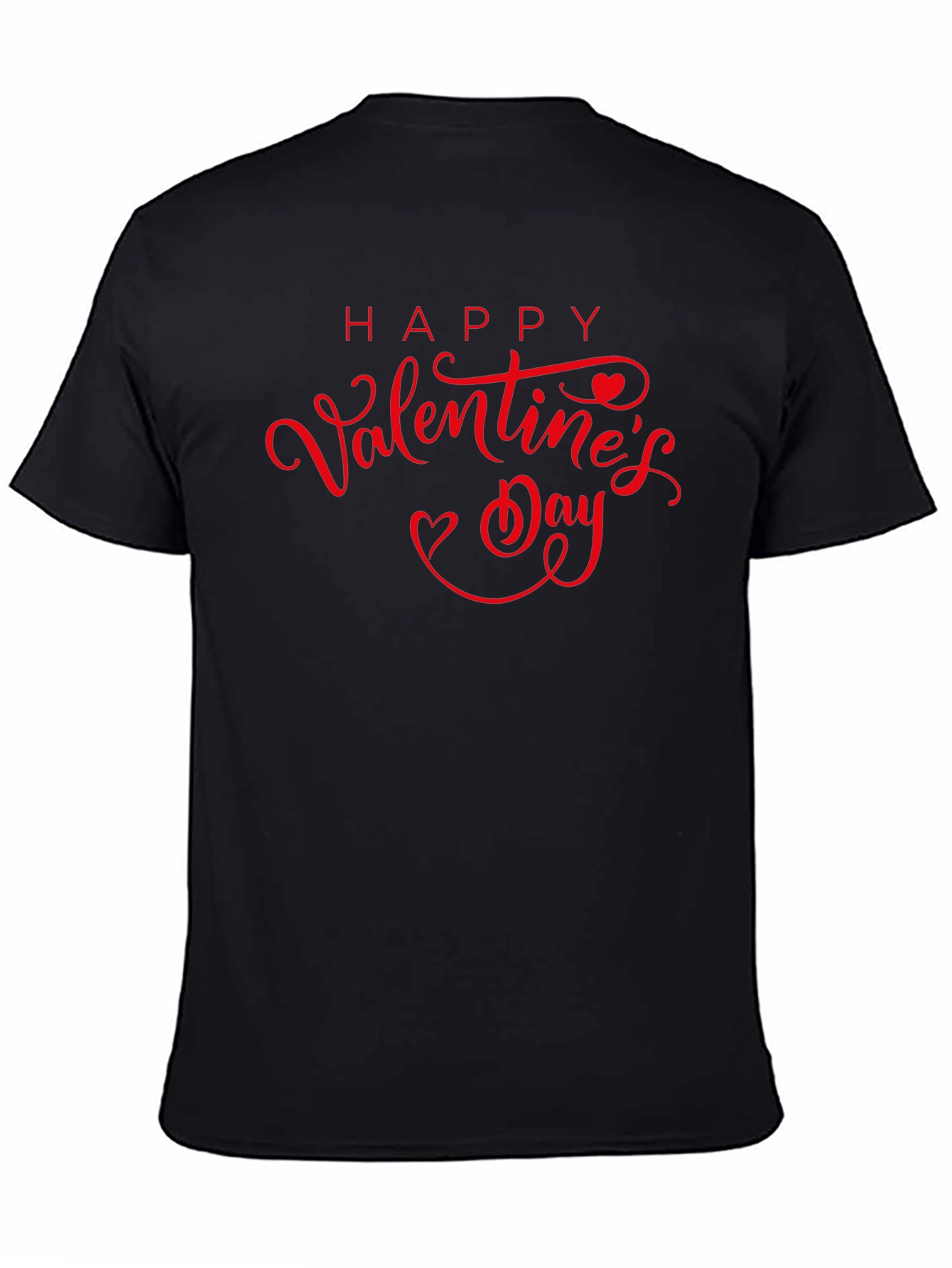 Happy Valentines Day Black T-Shirt
