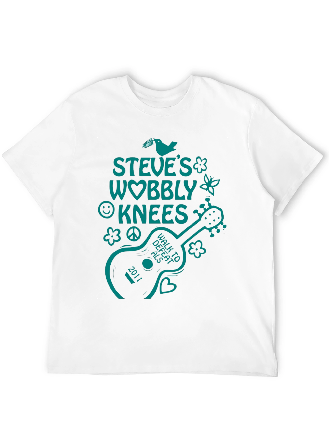 Steves Wobbly Knees ALS Walk T-Shirt