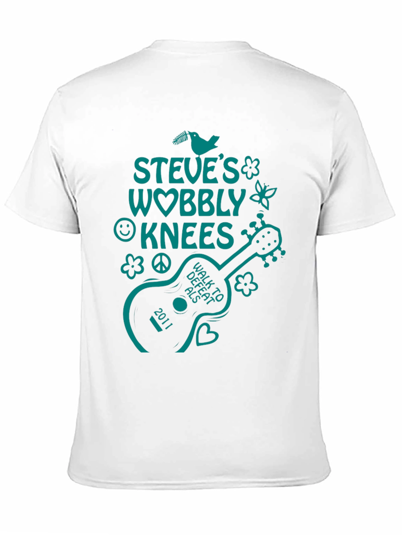 Steves Wobbly Knees ALS Walk T-Shirt