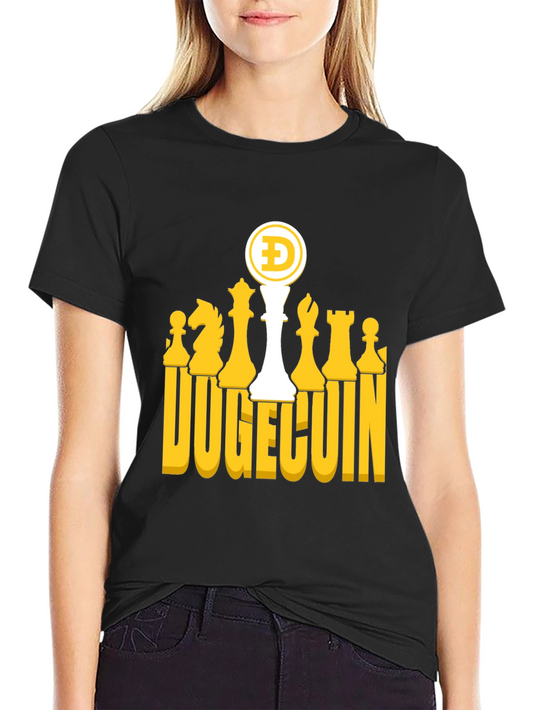 DogeChess Black T-Shirt - Crypto Tee