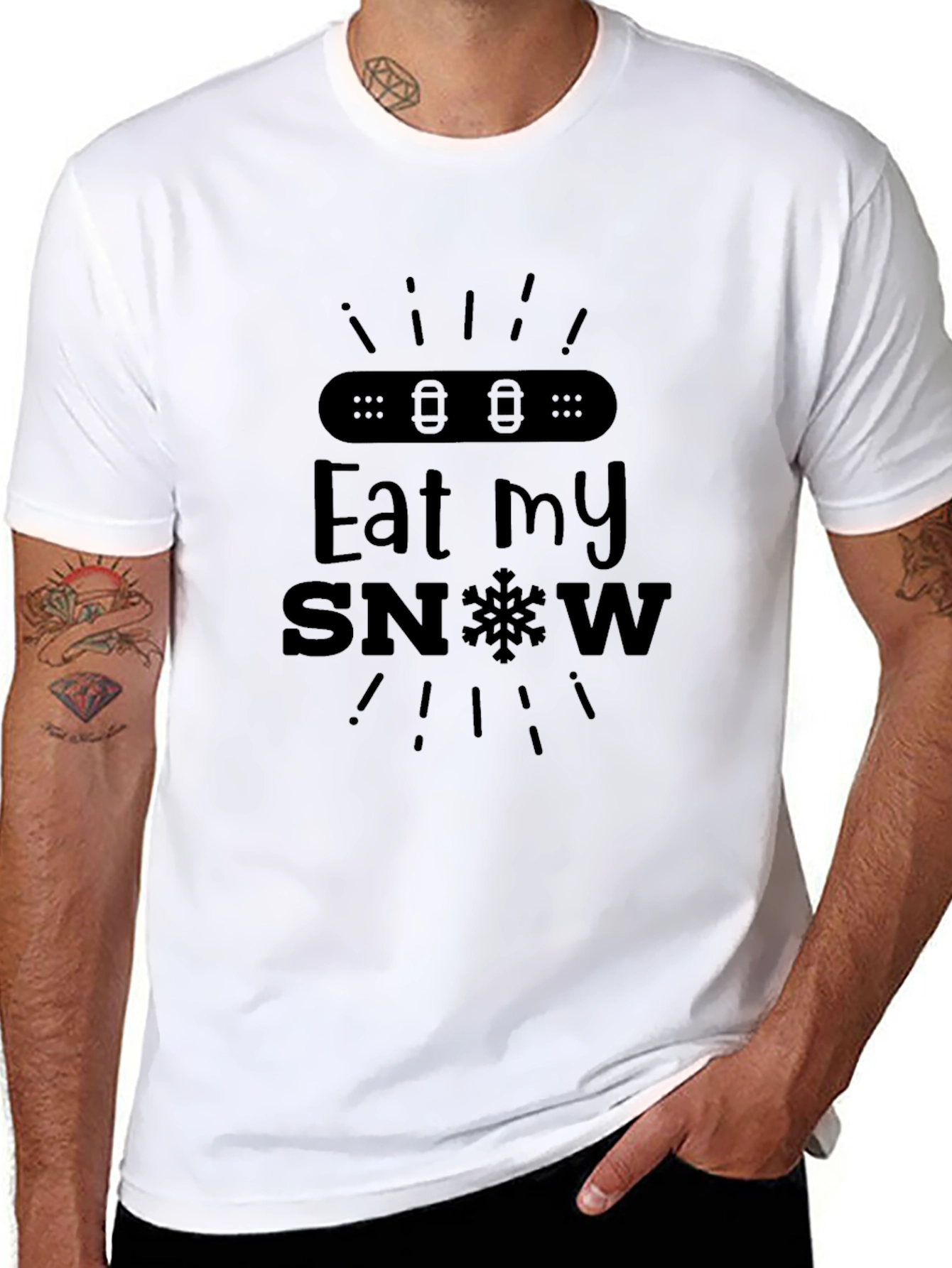 Eat My Snow Snowboard Graphic T-Shirt