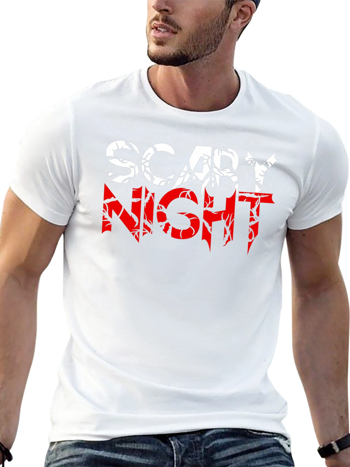 Scary Night Graphic Tee - Halloween T-Shirt