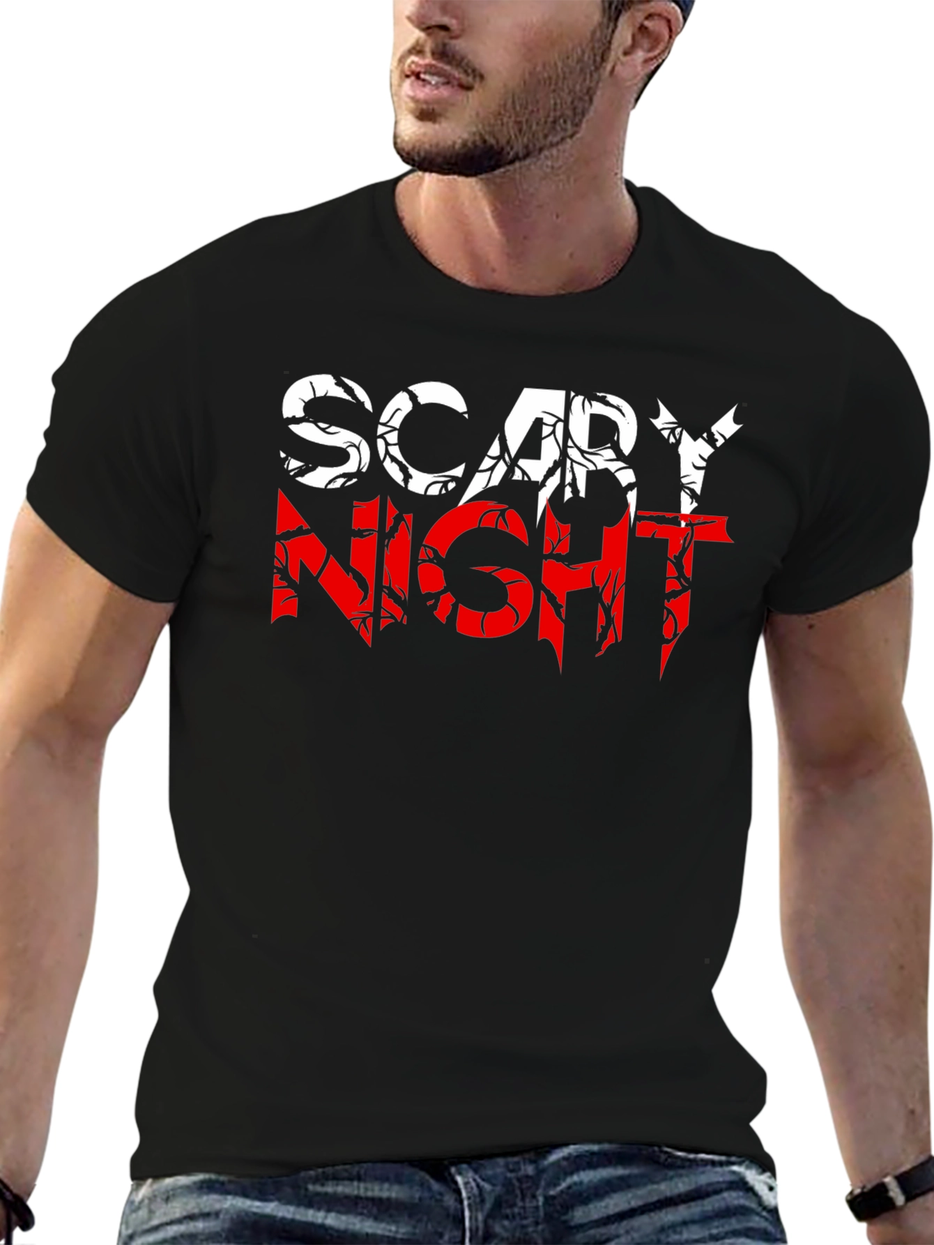 Scary Night Graphic Tee - Halloween T-Shirt