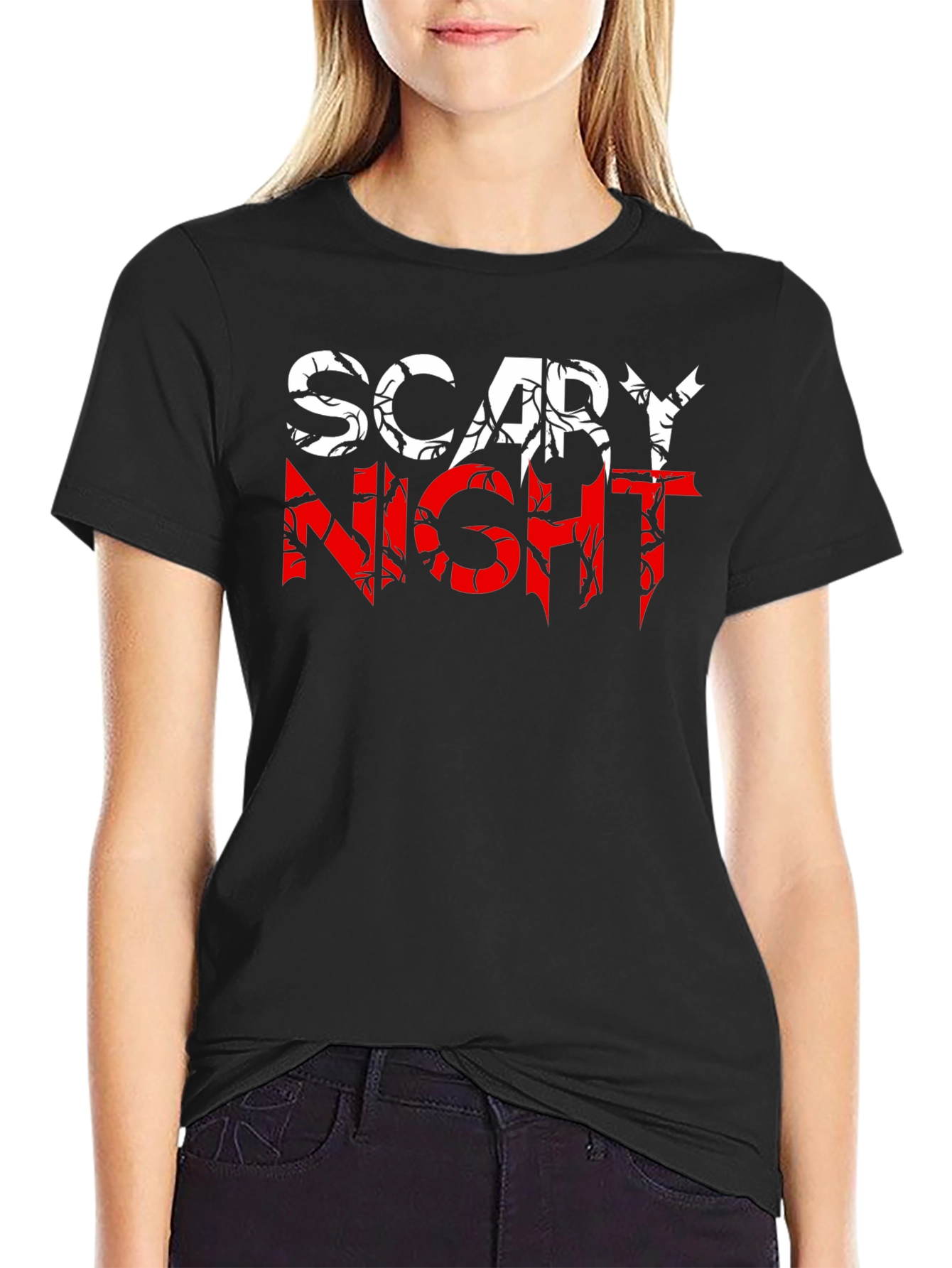 Scary Night Graphic Tee - Halloween T-Shirt