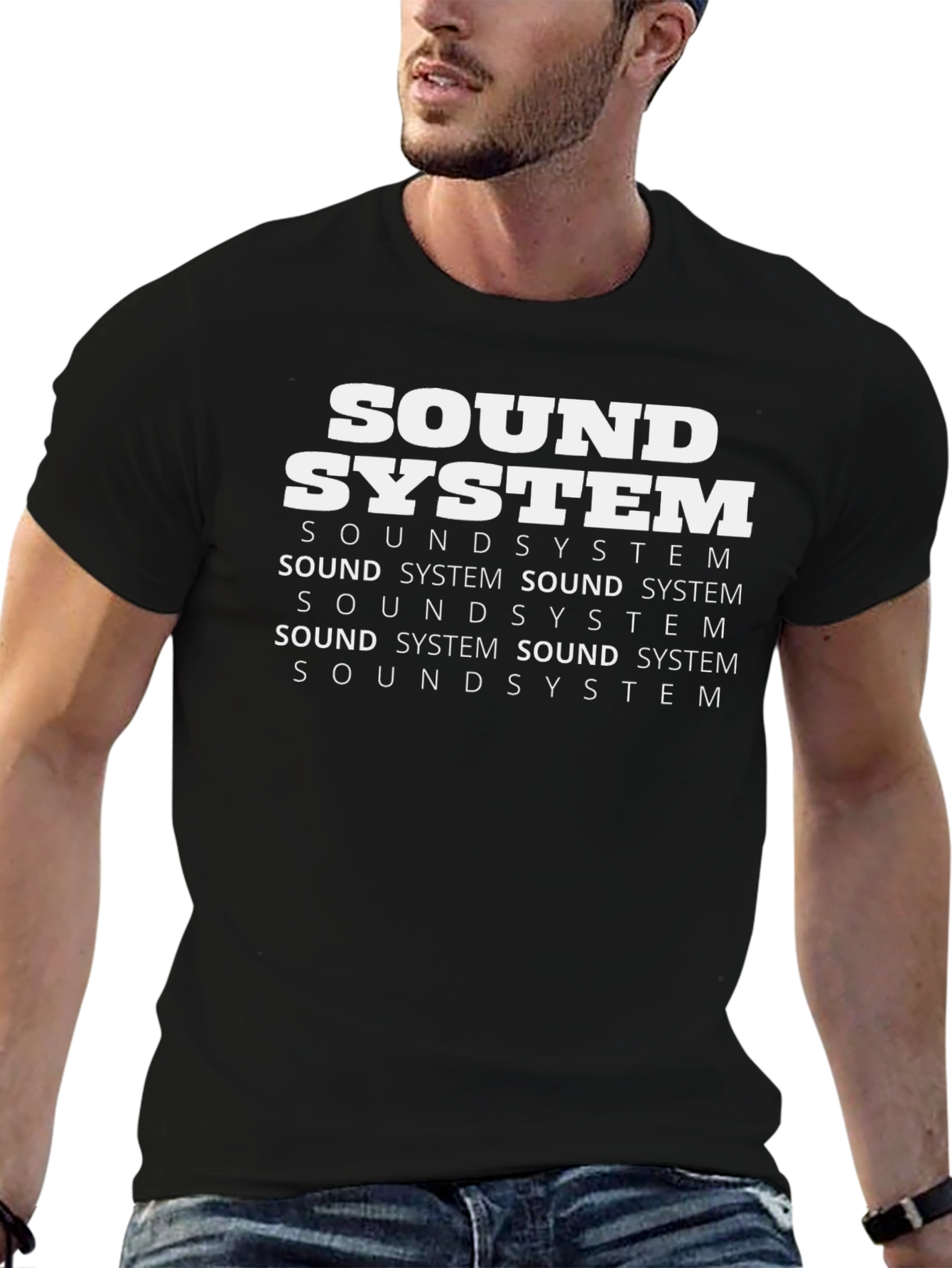 Sound System Graphic Print T-Shirt
