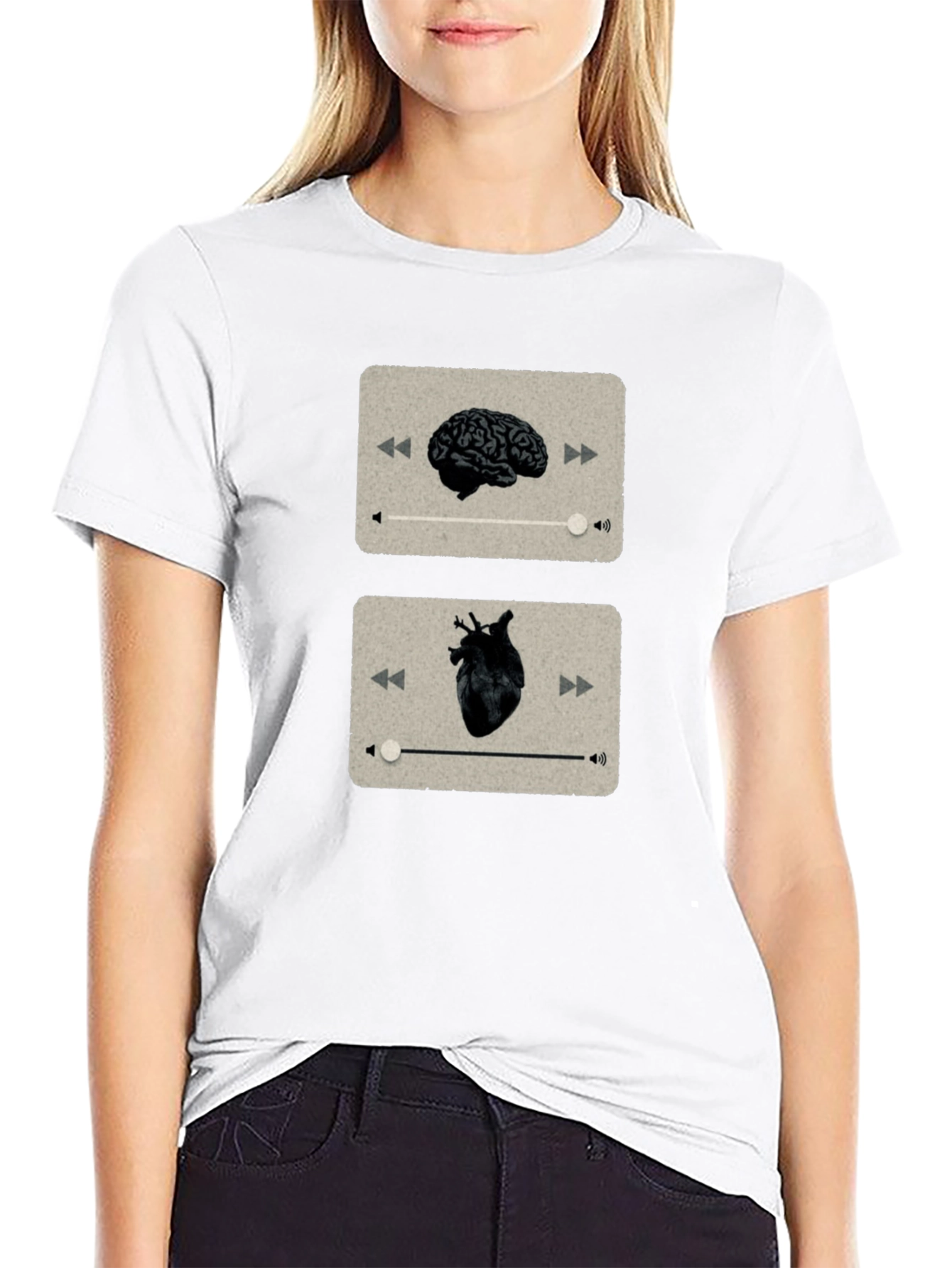 Brain and Heart Player T-Shirt