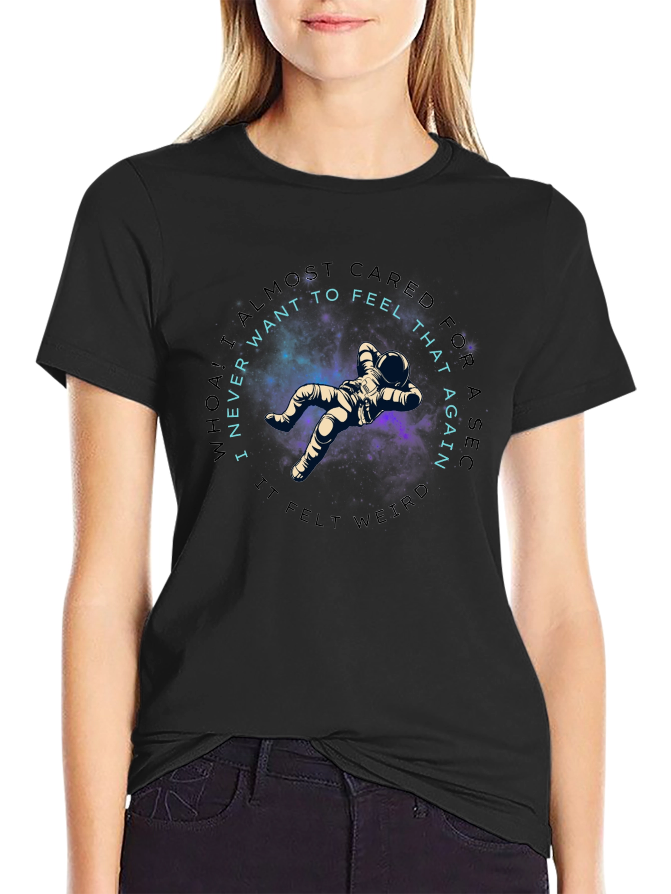 Astronaut Galaxy Tee - Almost Cared