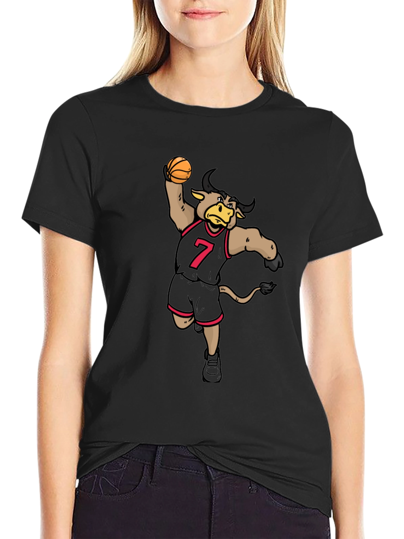 Bull Basketball Player T-Shirt