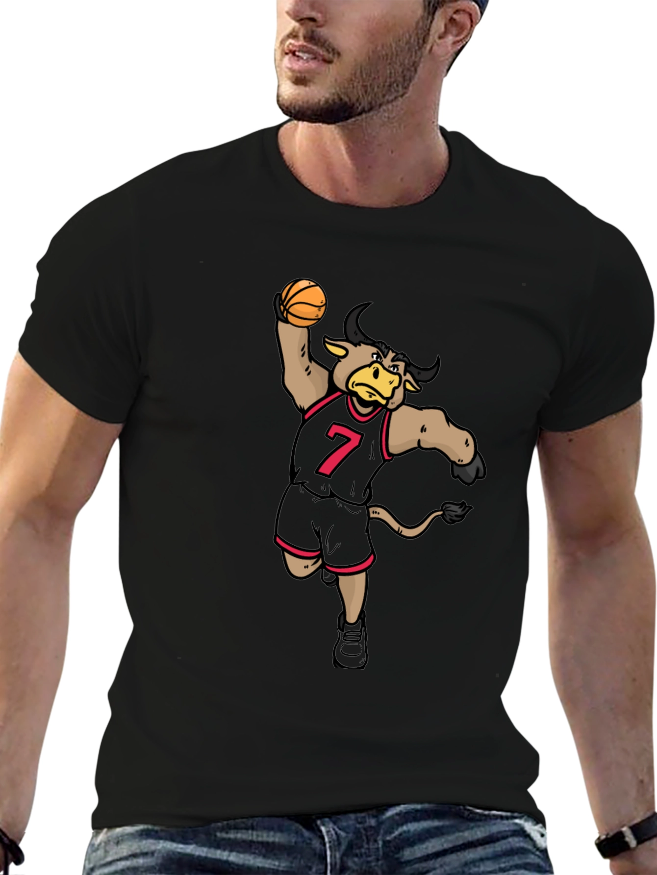 Bull Basketball Player T-Shirt