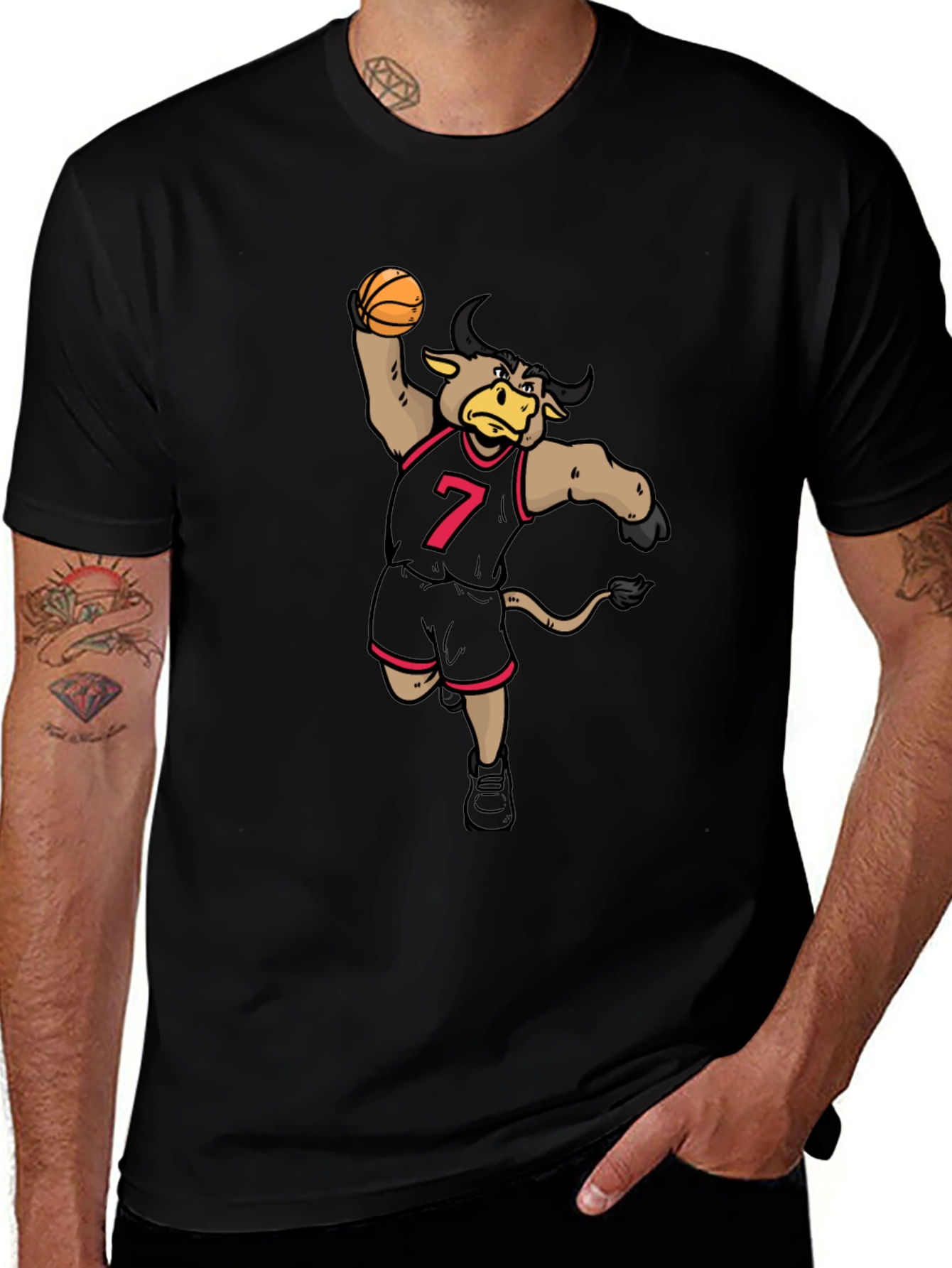 Bull Basketball Player T-Shirt