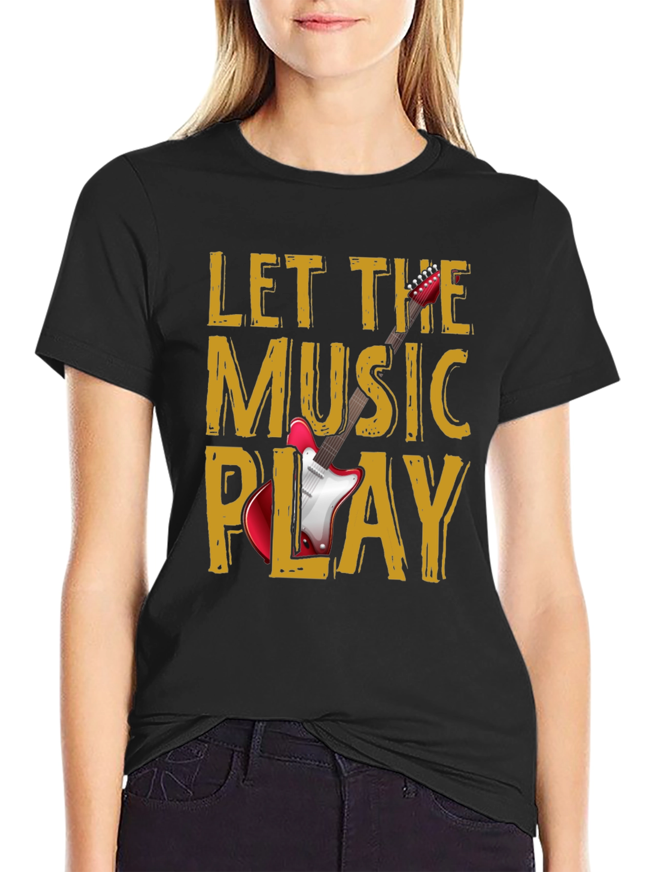 Let The Music Play Graphic T-Shirt