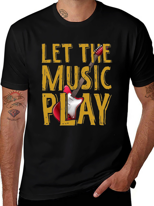 Let The Music Play Graphic T-Shirt
