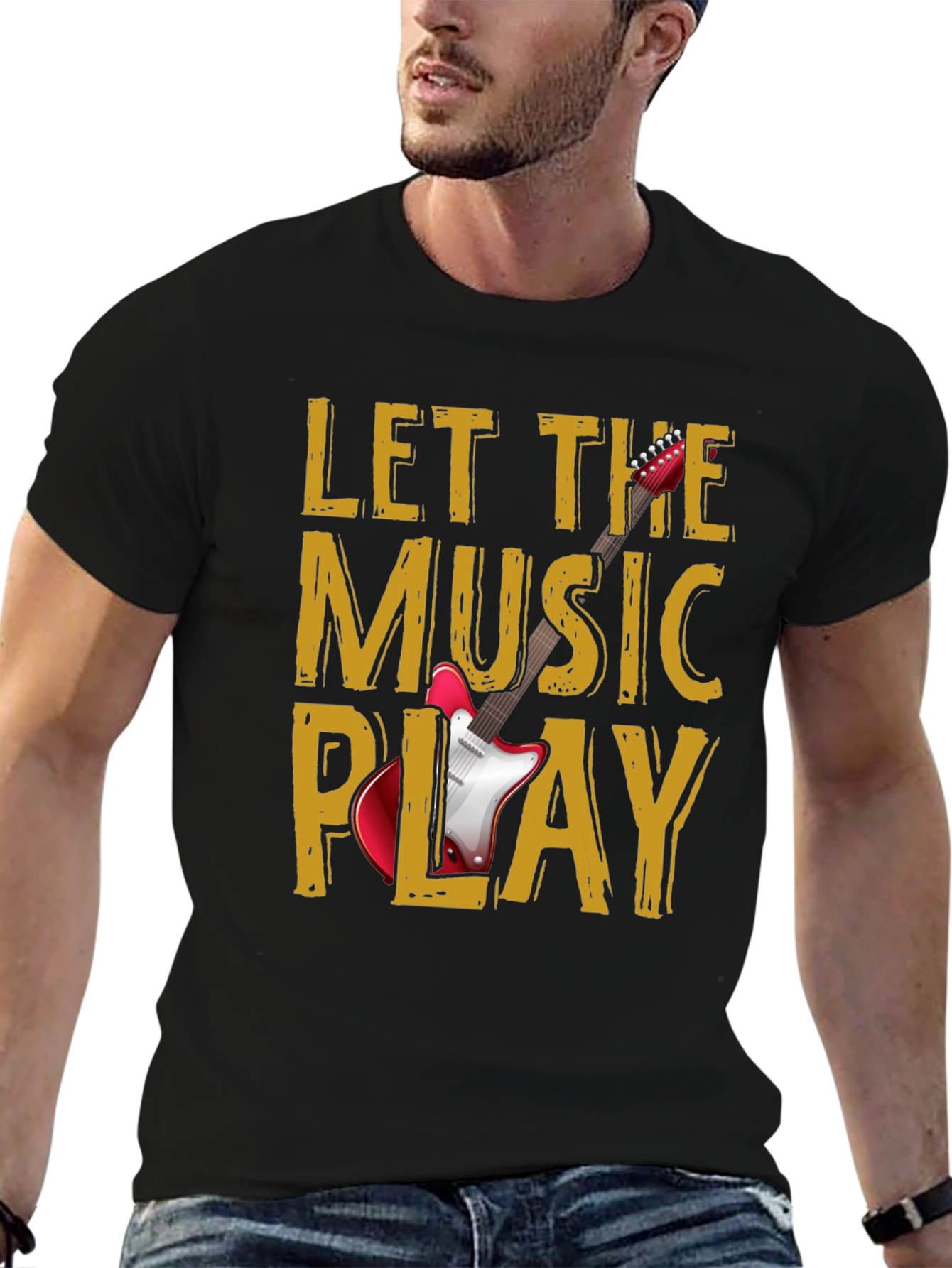 Let The Music Play Graphic T-Shirt