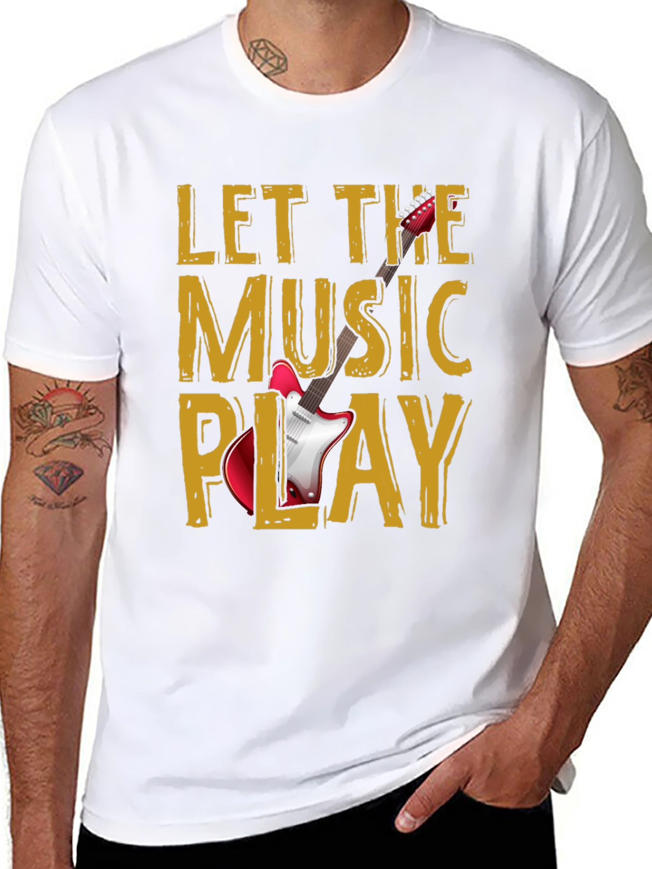 Let The Music Play Graphic T-Shirt