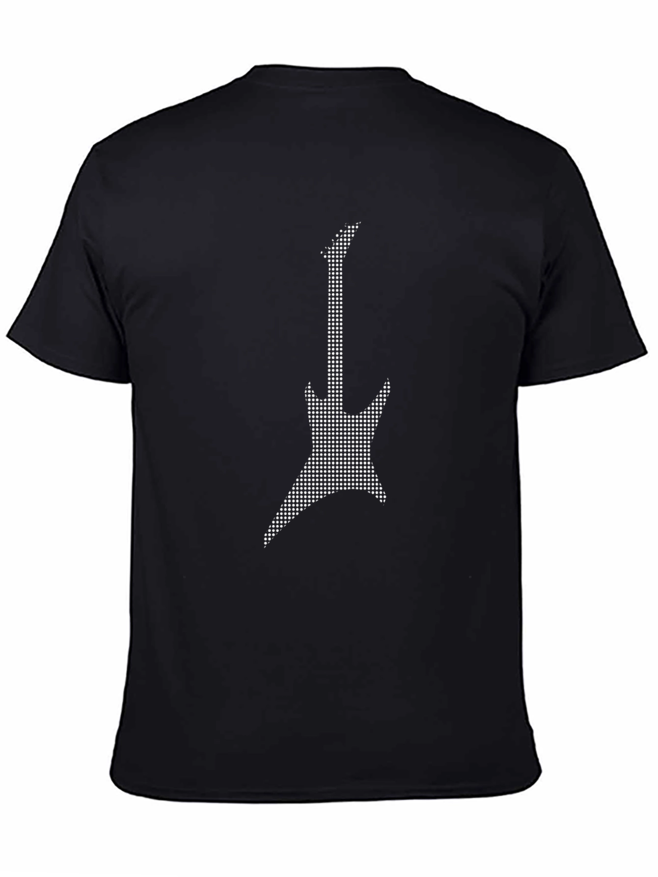 Guitar Graphic Tee - Rocker Style Black T-Shirt