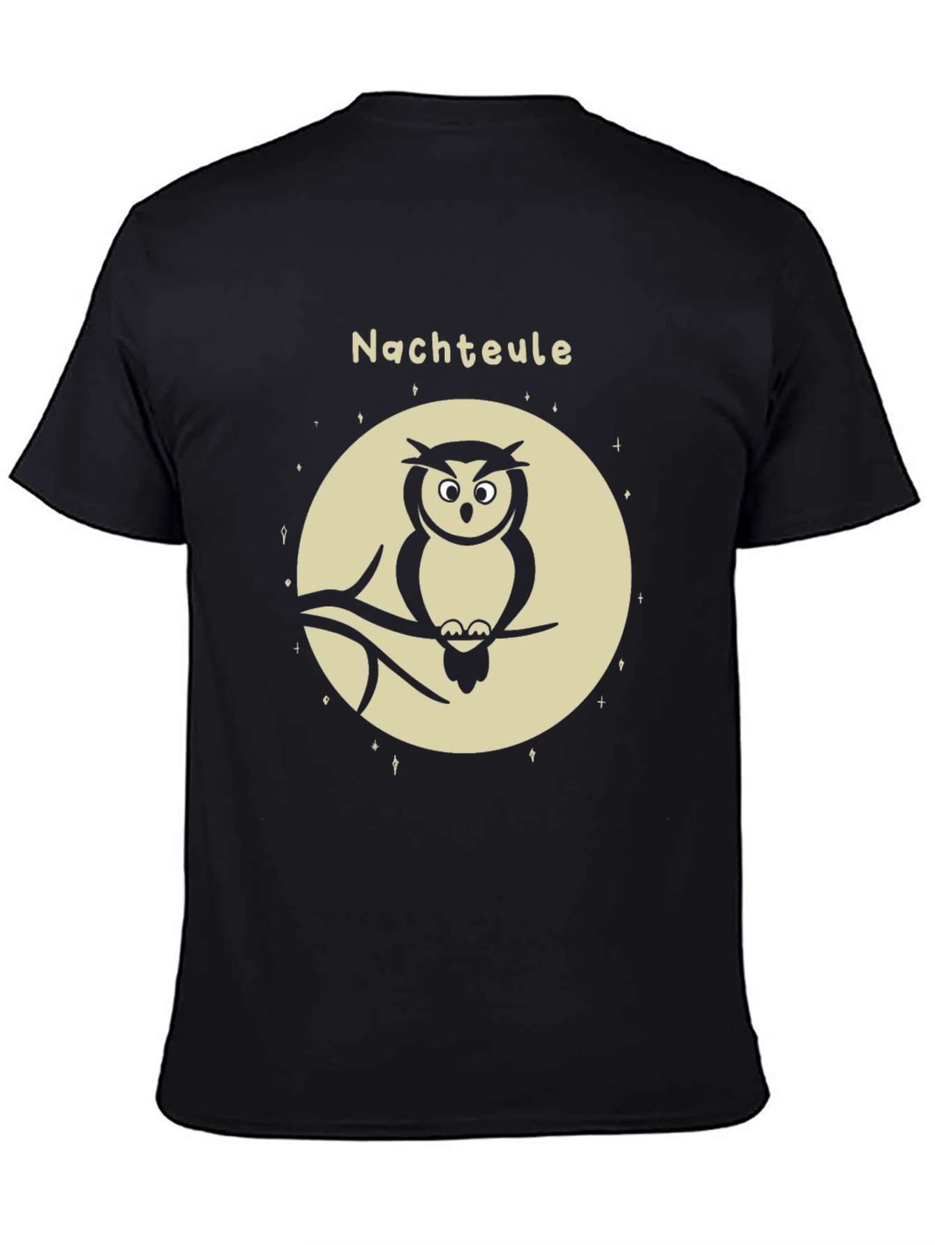 Night Owl Graphic Tee - Mens Black T-Shirt