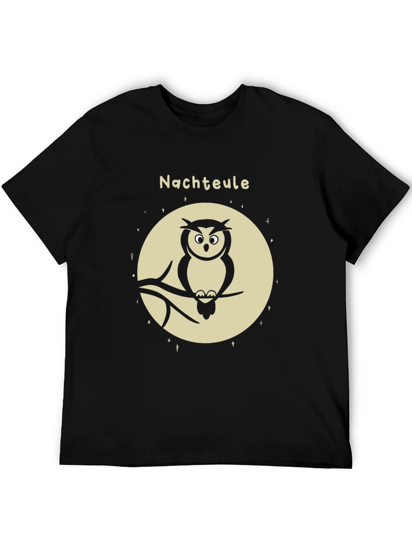 Night Owl Graphic Tee - Mens Black T-Shirt