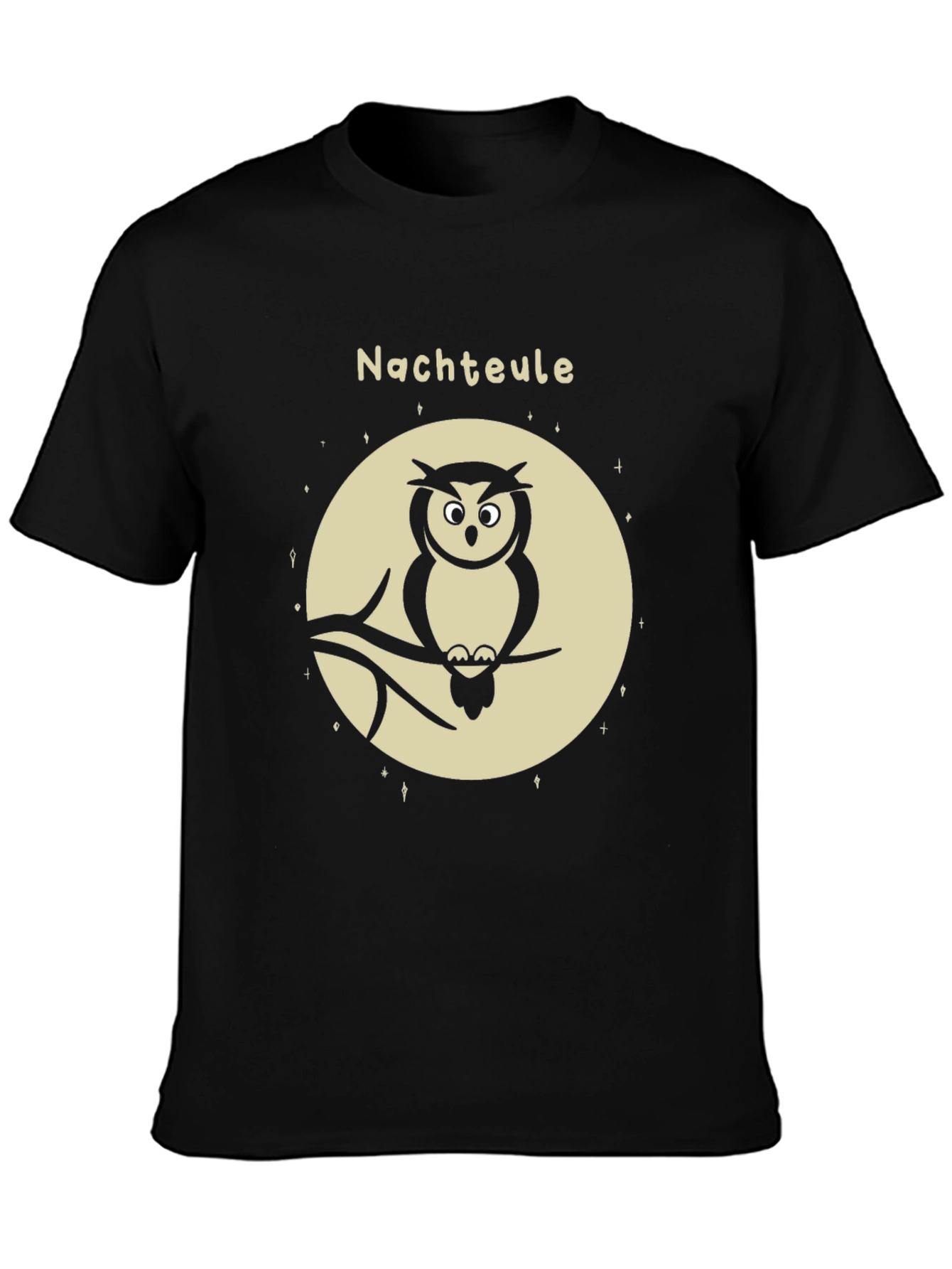 Night Owl Graphic Tee - Mens Black T-Shirt