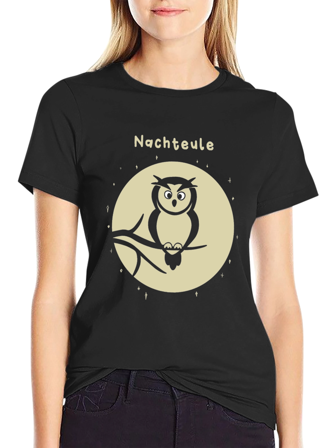 Night Owl Graphic Tee - Mens Black T-Shirt