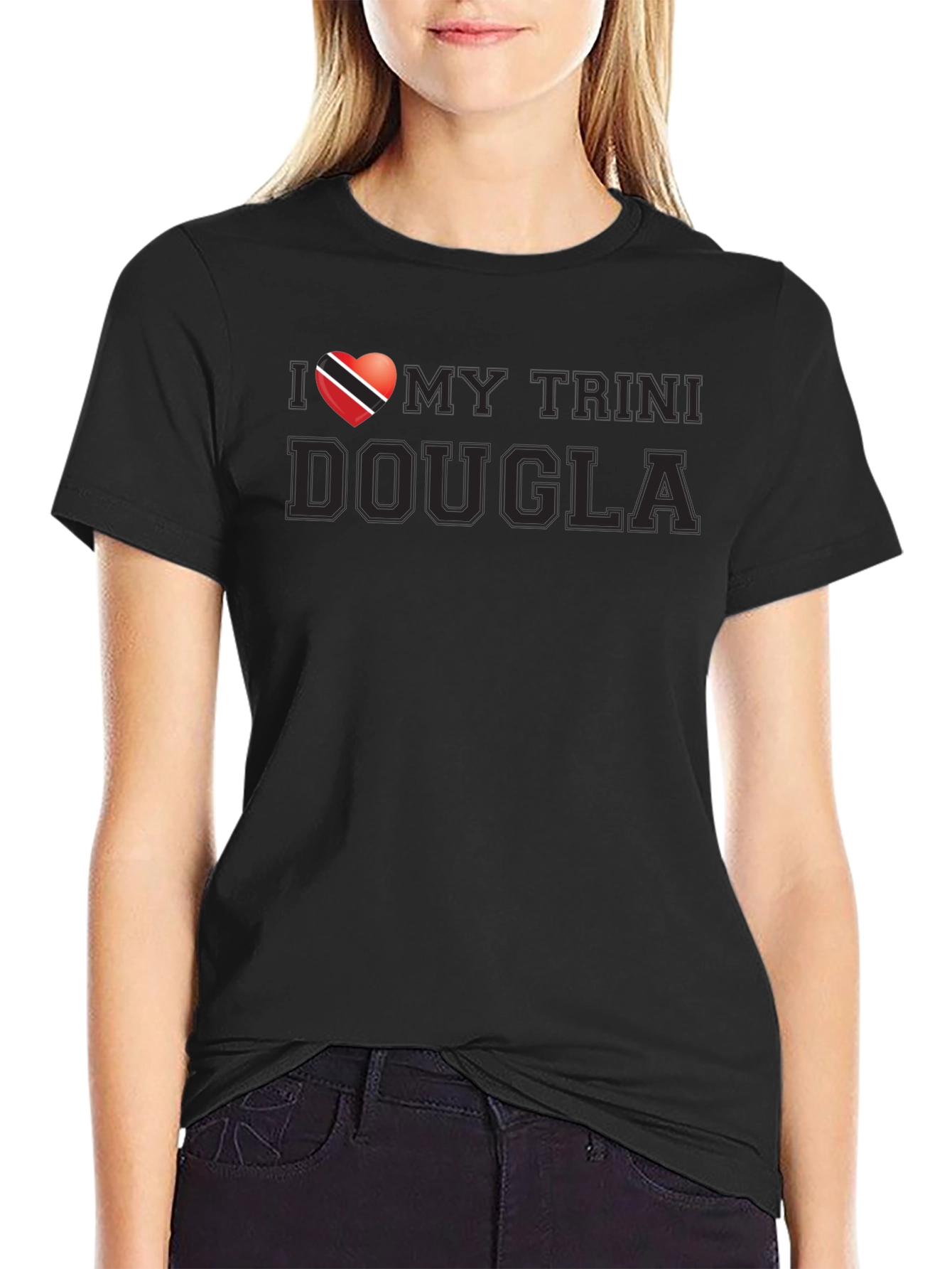 I Love My Trini Doula Black T-Shirt