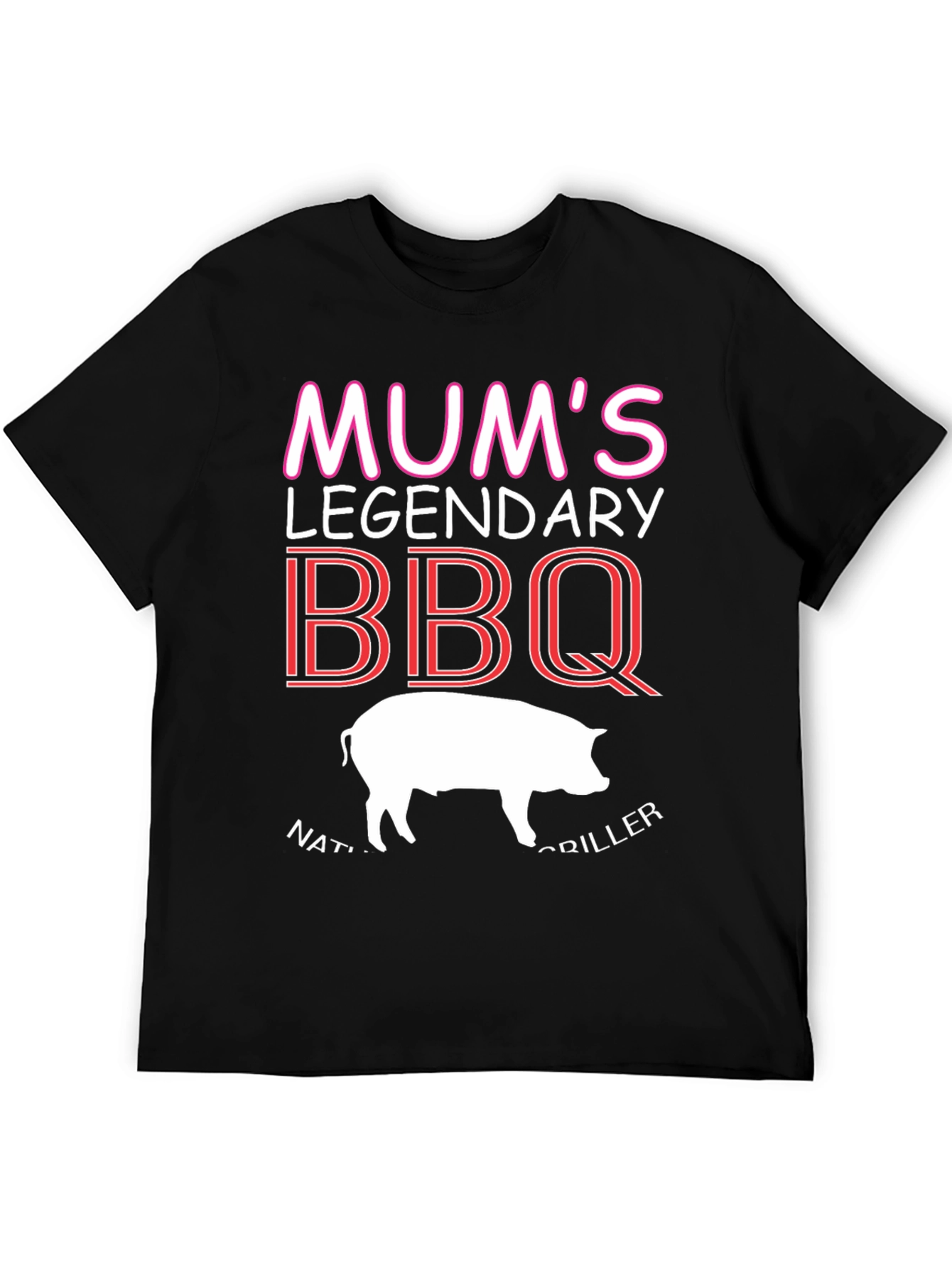 Mums Legendary BBQ T-Shirt - Natural Griller