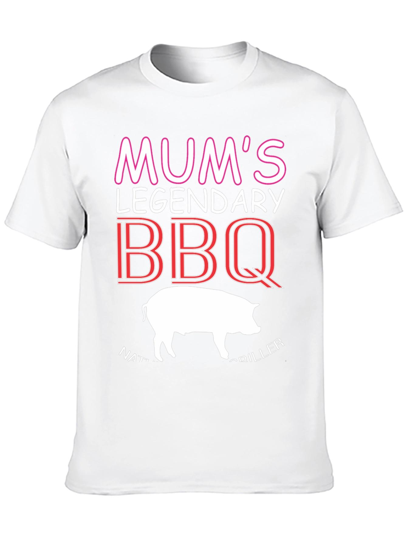 Mums Legendary BBQ T-Shirt - Natural Griller