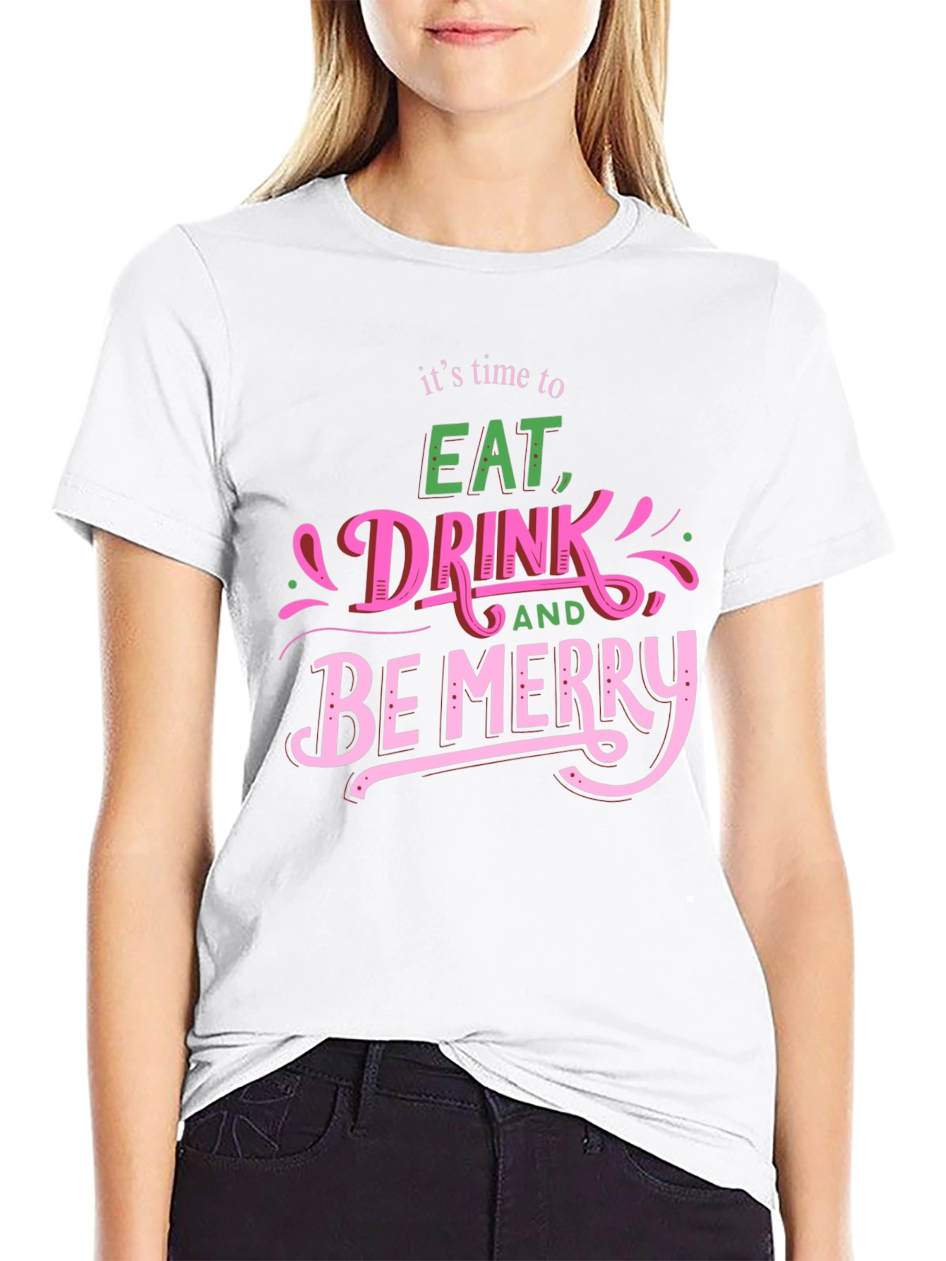 Eat Drink Be Merry Graphic T-Shirt