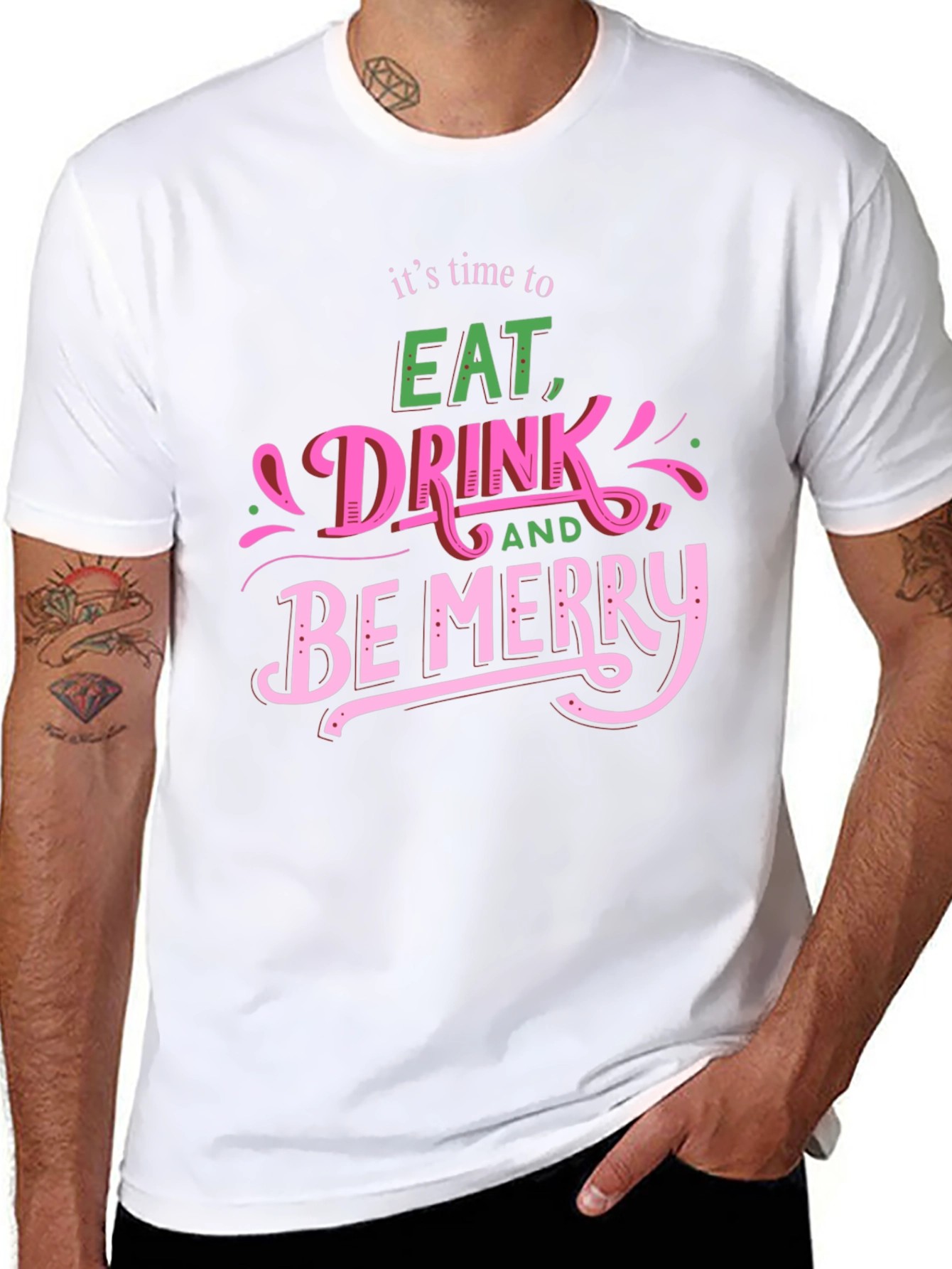 Eat Drink Be Merry Graphic T-Shirt