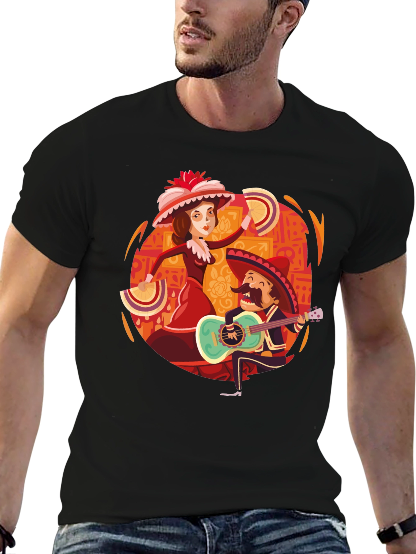 Day of the Dead Tee: Mariachi & Dancer