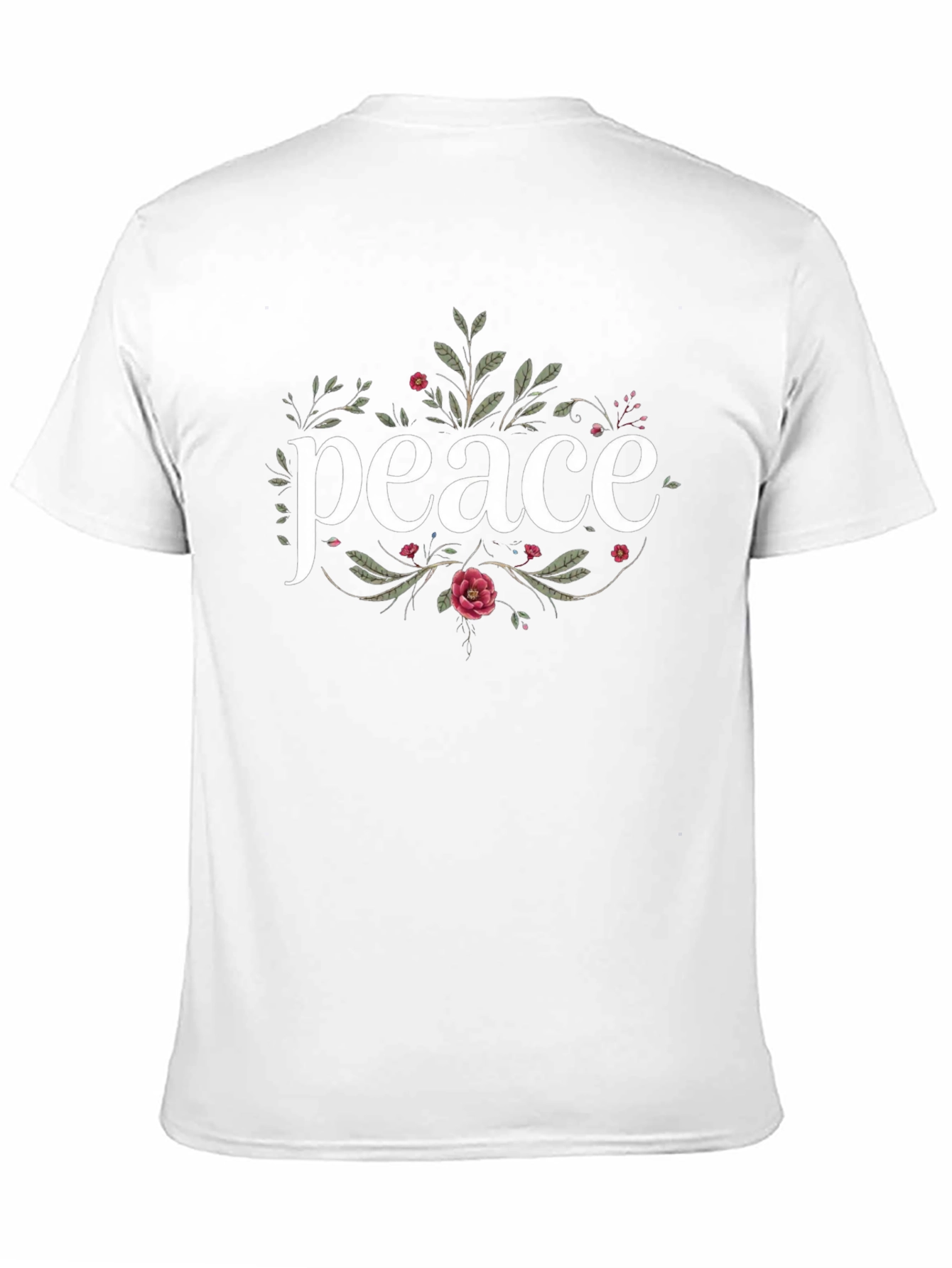 Peace Floral Graphic T-Shirt