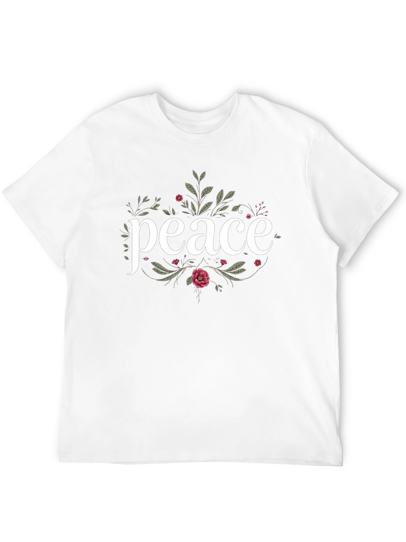 Peace Floral Graphic T-Shirt