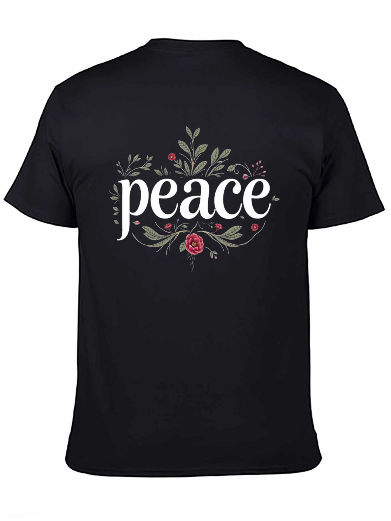 Peace Floral Graphic T-Shirt