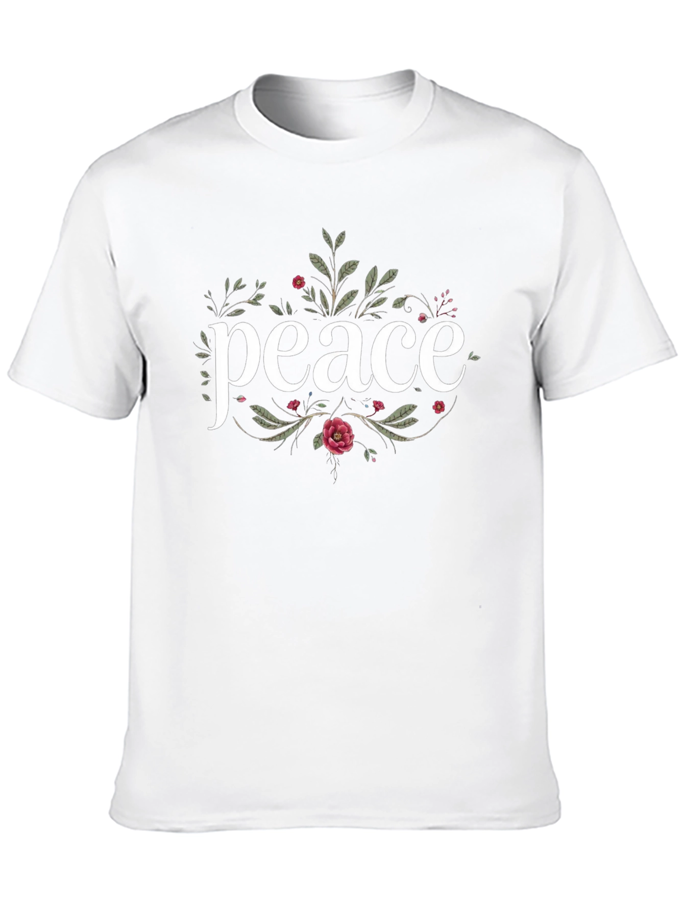 Peace Floral Graphic T-Shirt