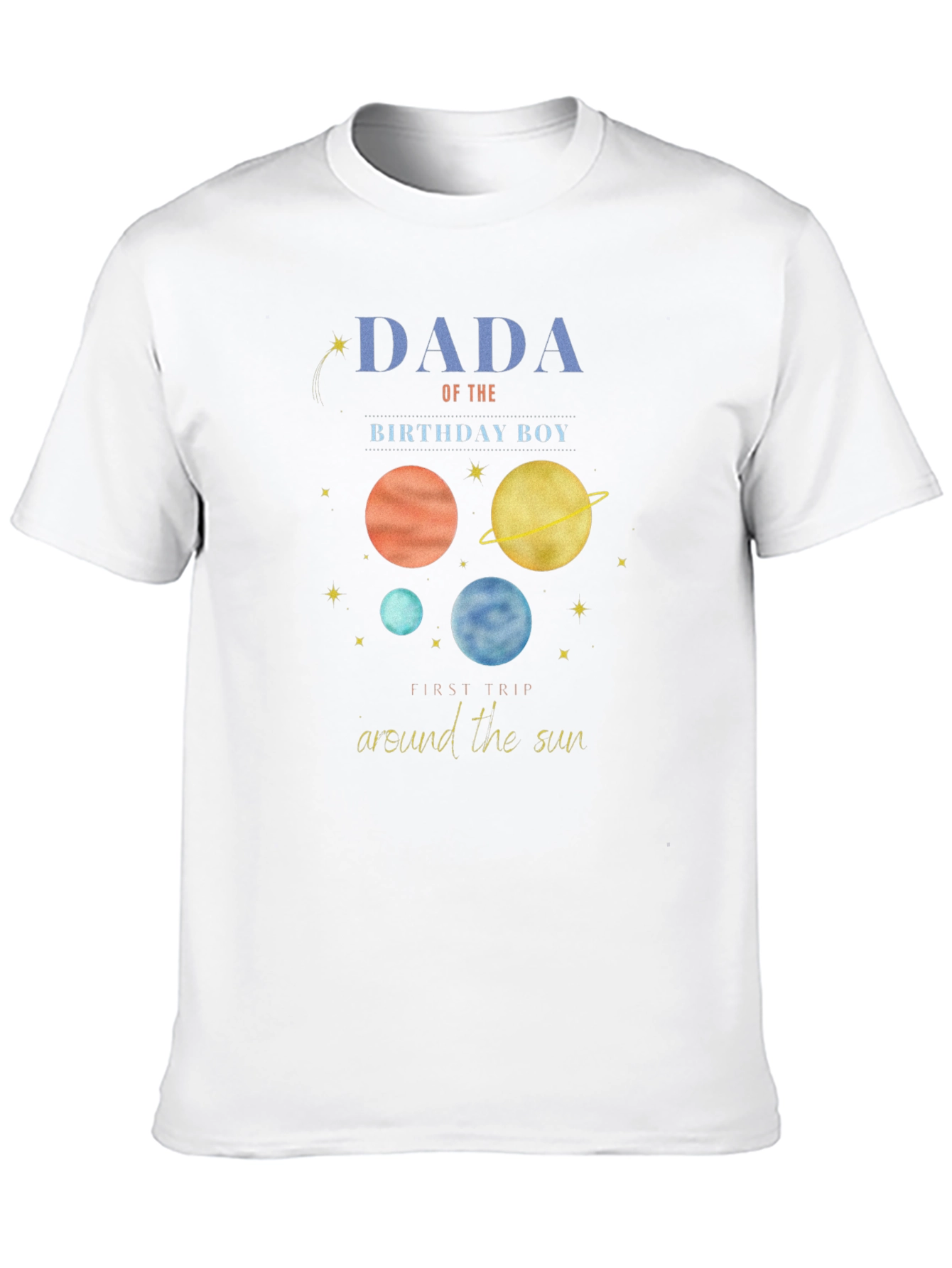 Dada Birthday Boy Planet T-Shirt