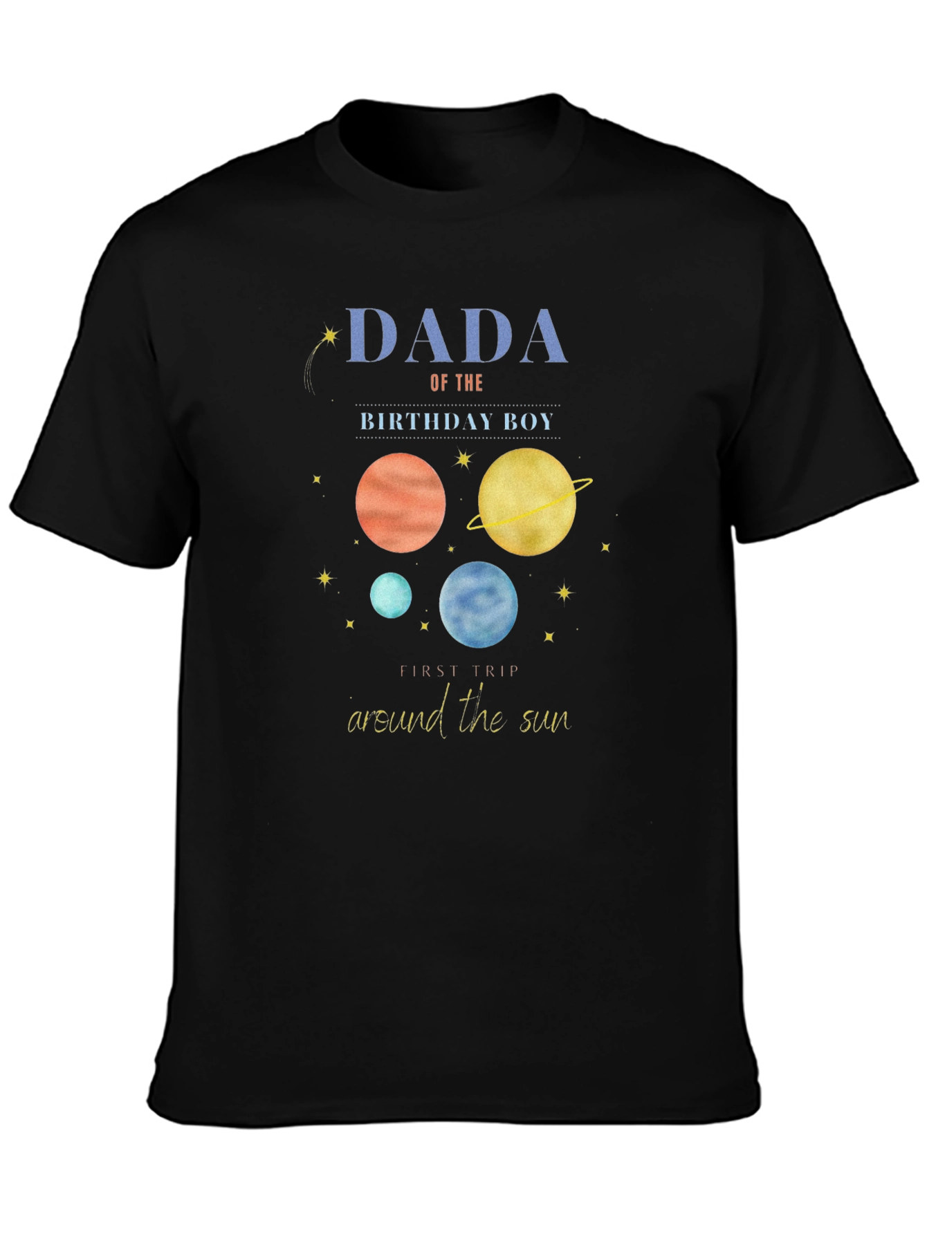 Dada Birthday Boy Planet T-Shirt