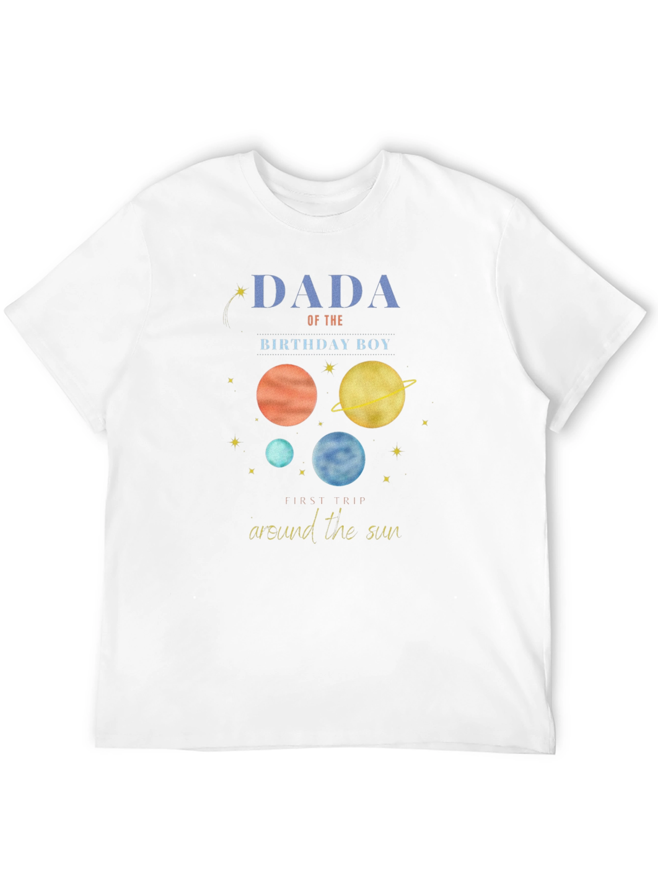 Dada Birthday Boy Planet T-Shirt
