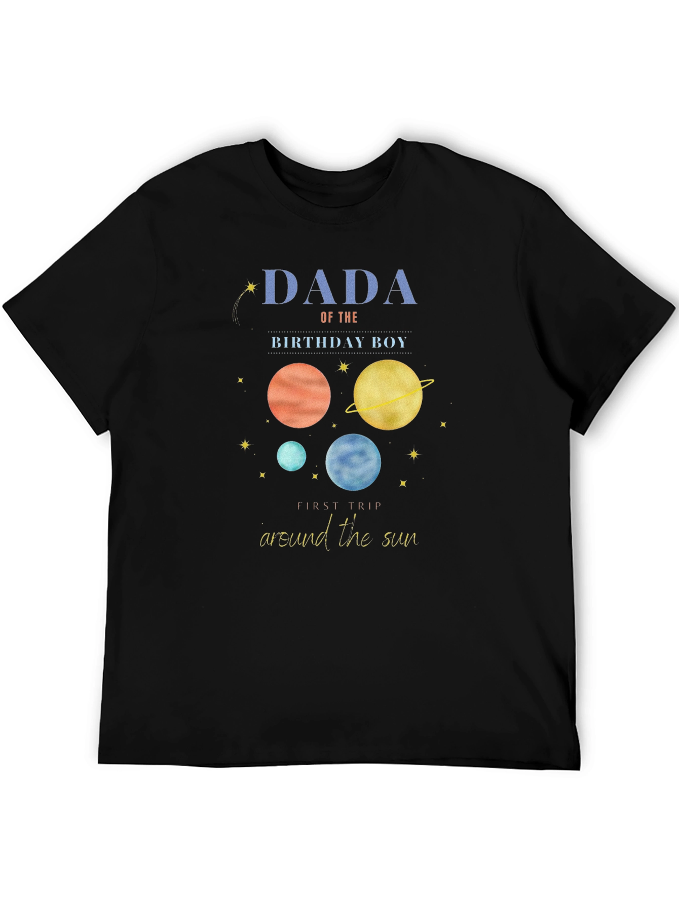 Dada Birthday Boy Planet T-Shirt