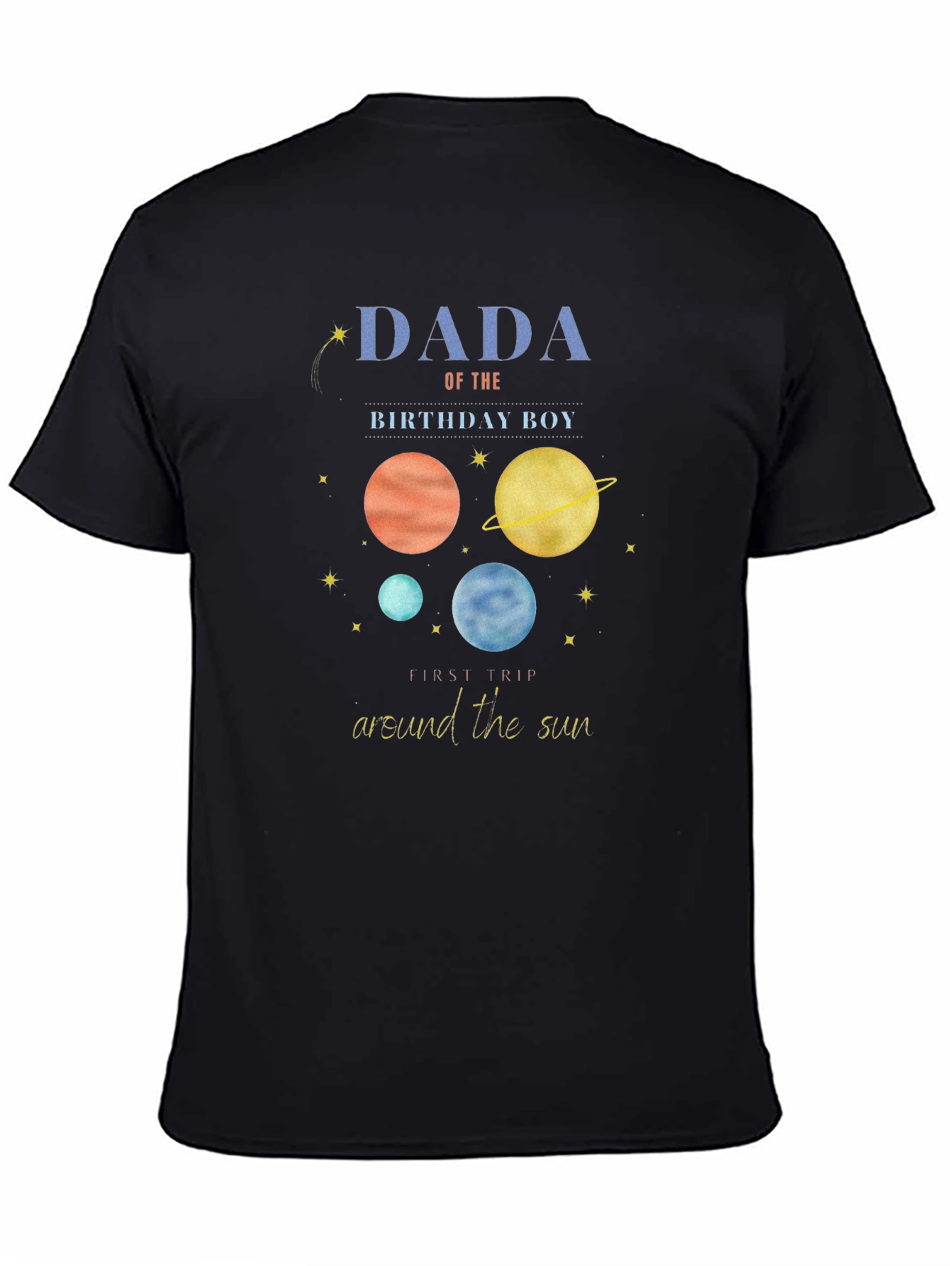 Dada Birthday Boy Planet T-Shirt