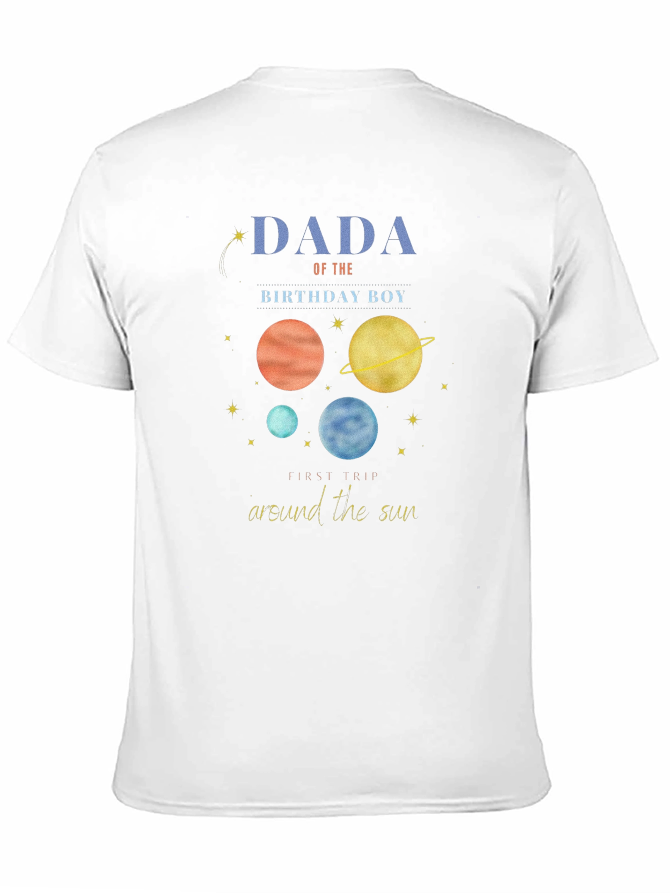 Dada Birthday Boy Planet T-Shirt