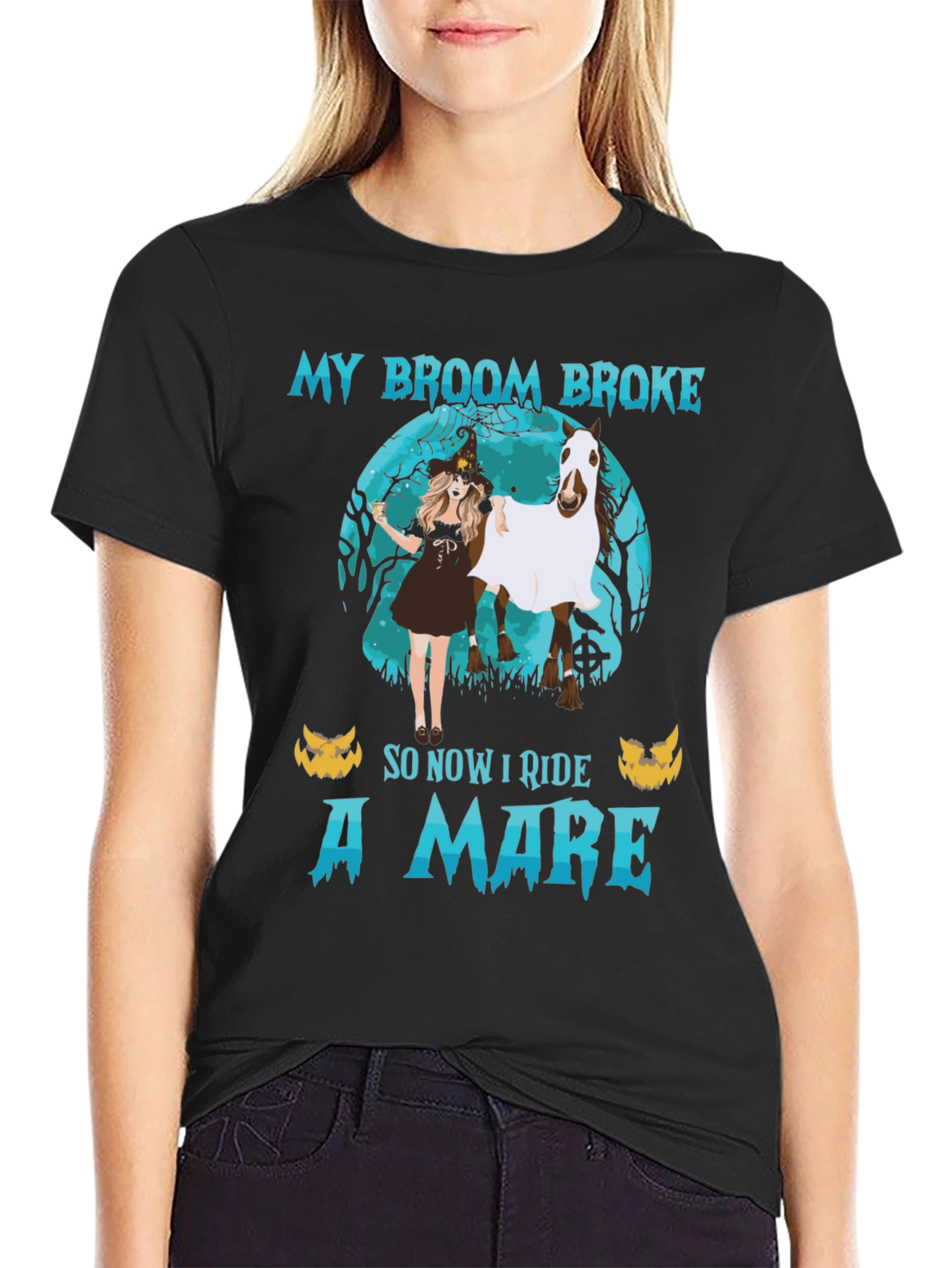 Halloween Witch Mare T-Shirt