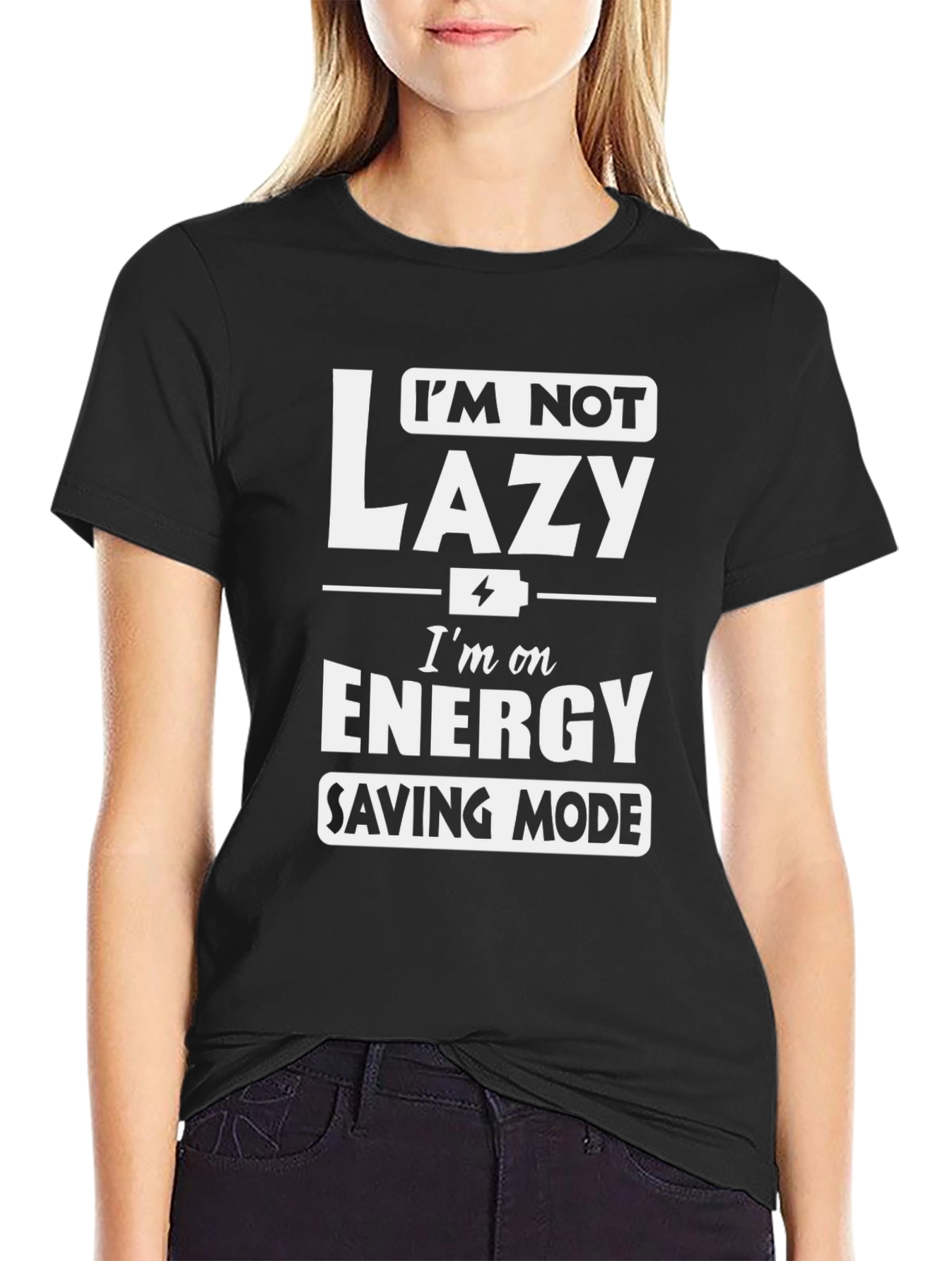 Funny Energy Saving Mode Graphic Tee