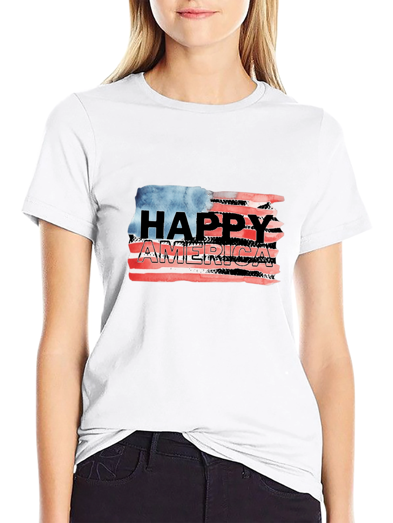 Happy America Graphic T-Shirt