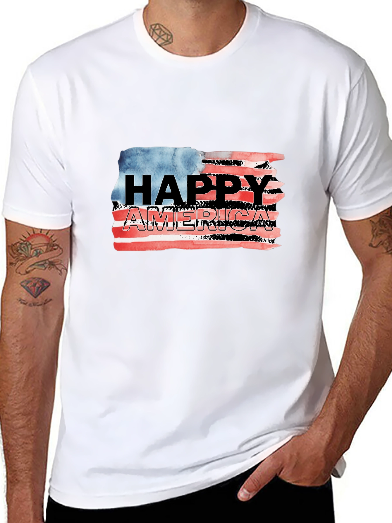 Happy America Graphic T-Shirt