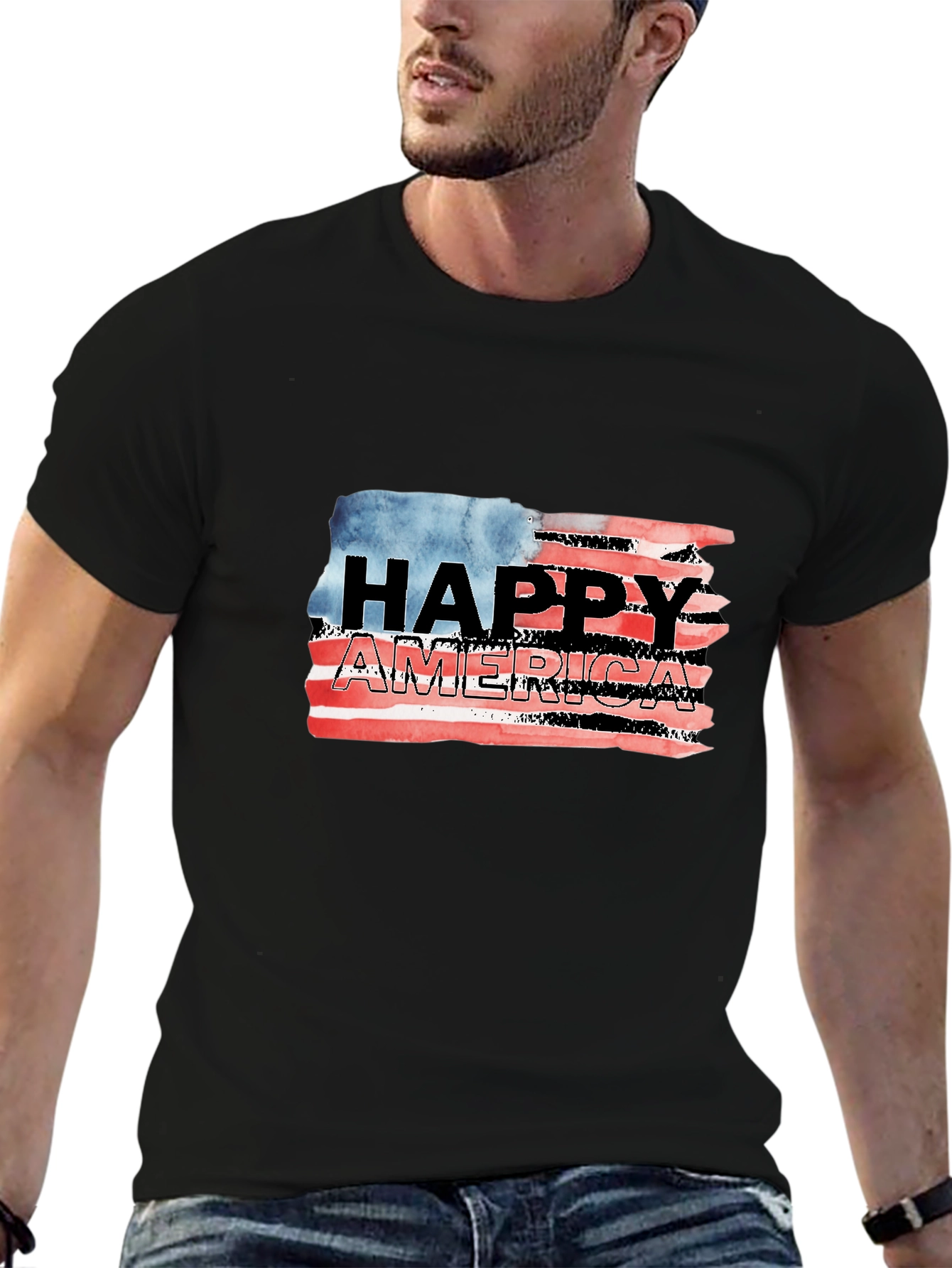 Happy America Graphic T-Shirt