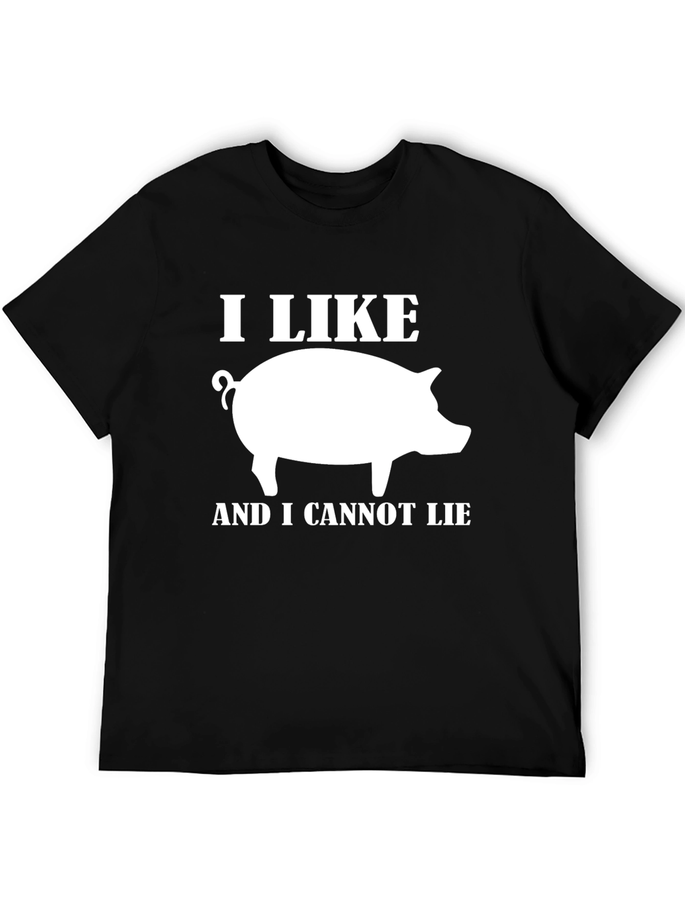 I Like Pigs Funny Graphic T-Shirt