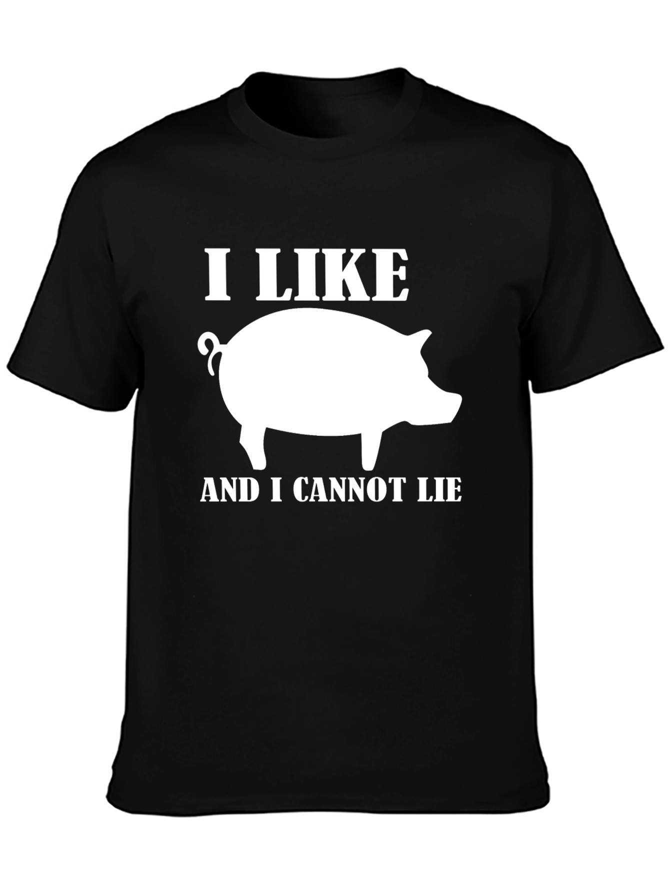I Like Pigs Funny Graphic T-Shirt