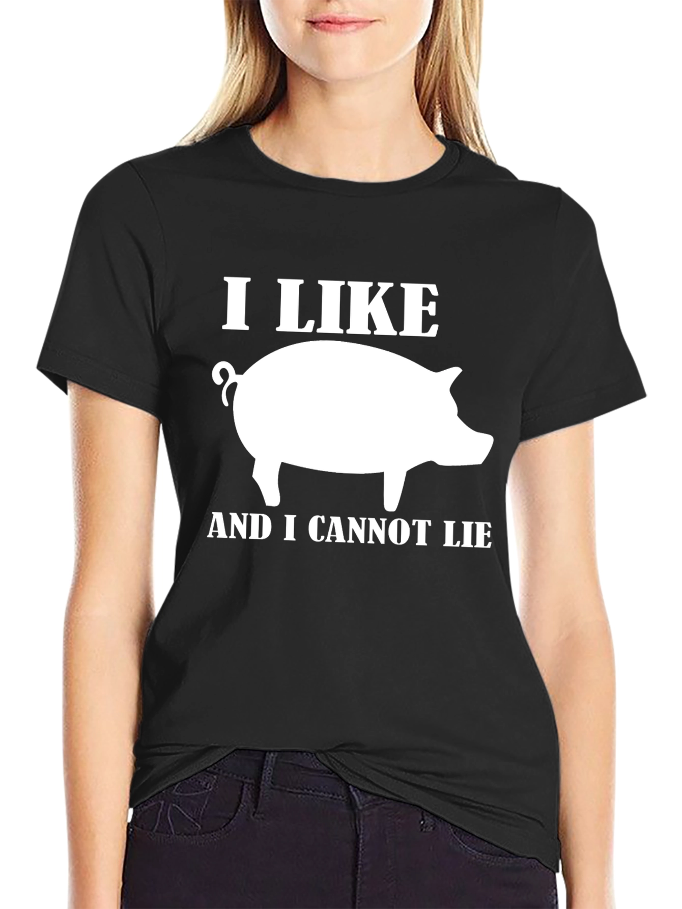 I Like Pigs Funny Graphic T-Shirt