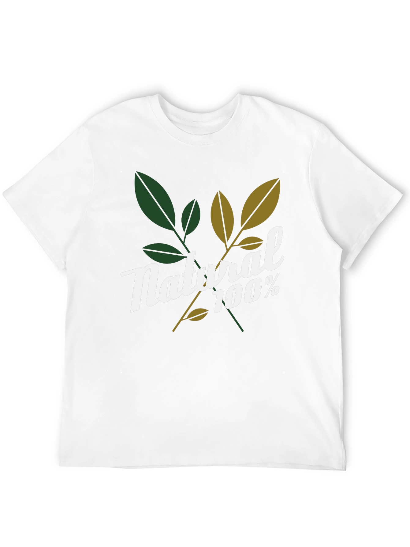Natural 100% Graphic Tee - Stylish Organic Design