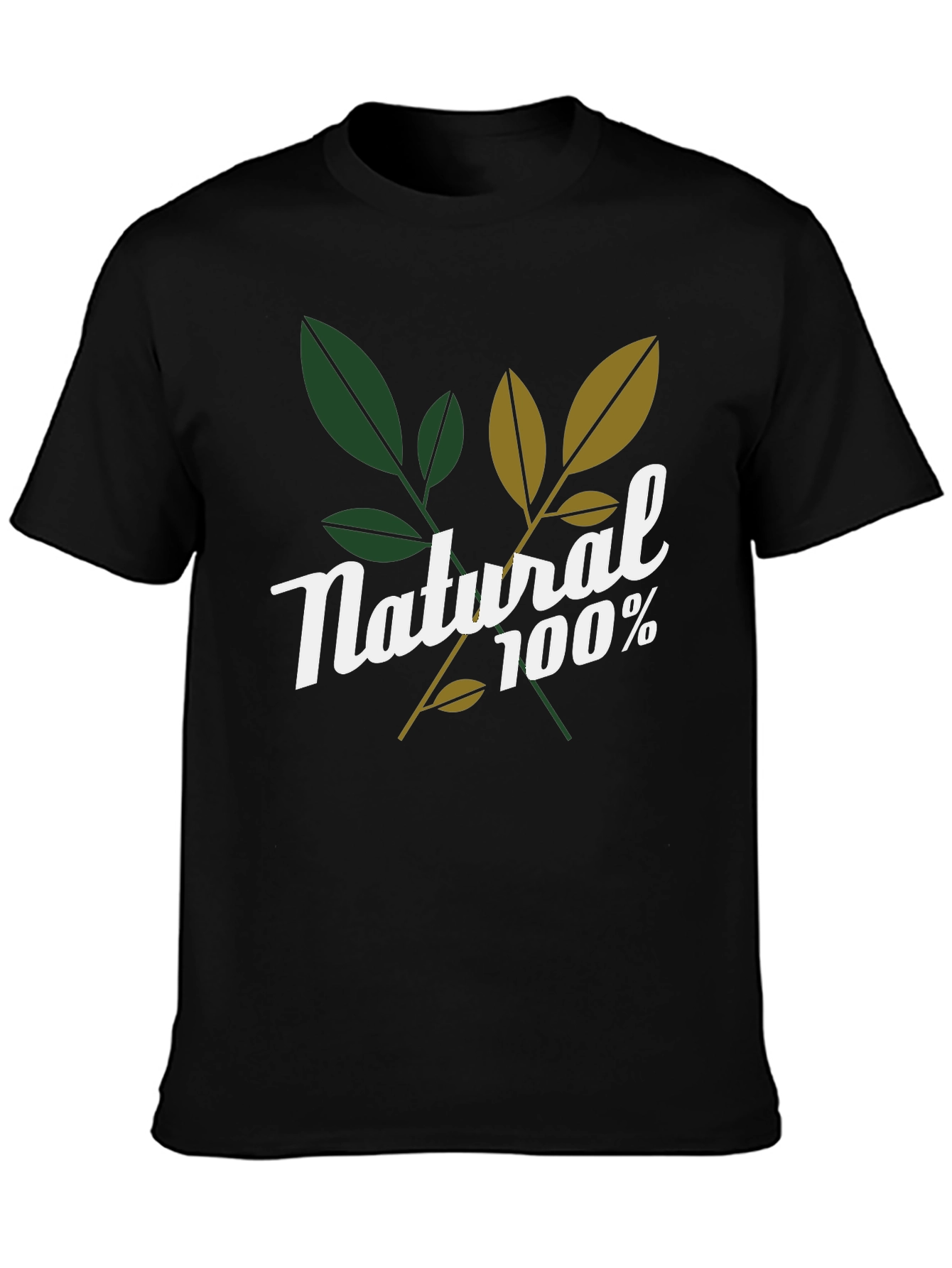 Natural 100% Graphic Tee - Stylish Organic Design